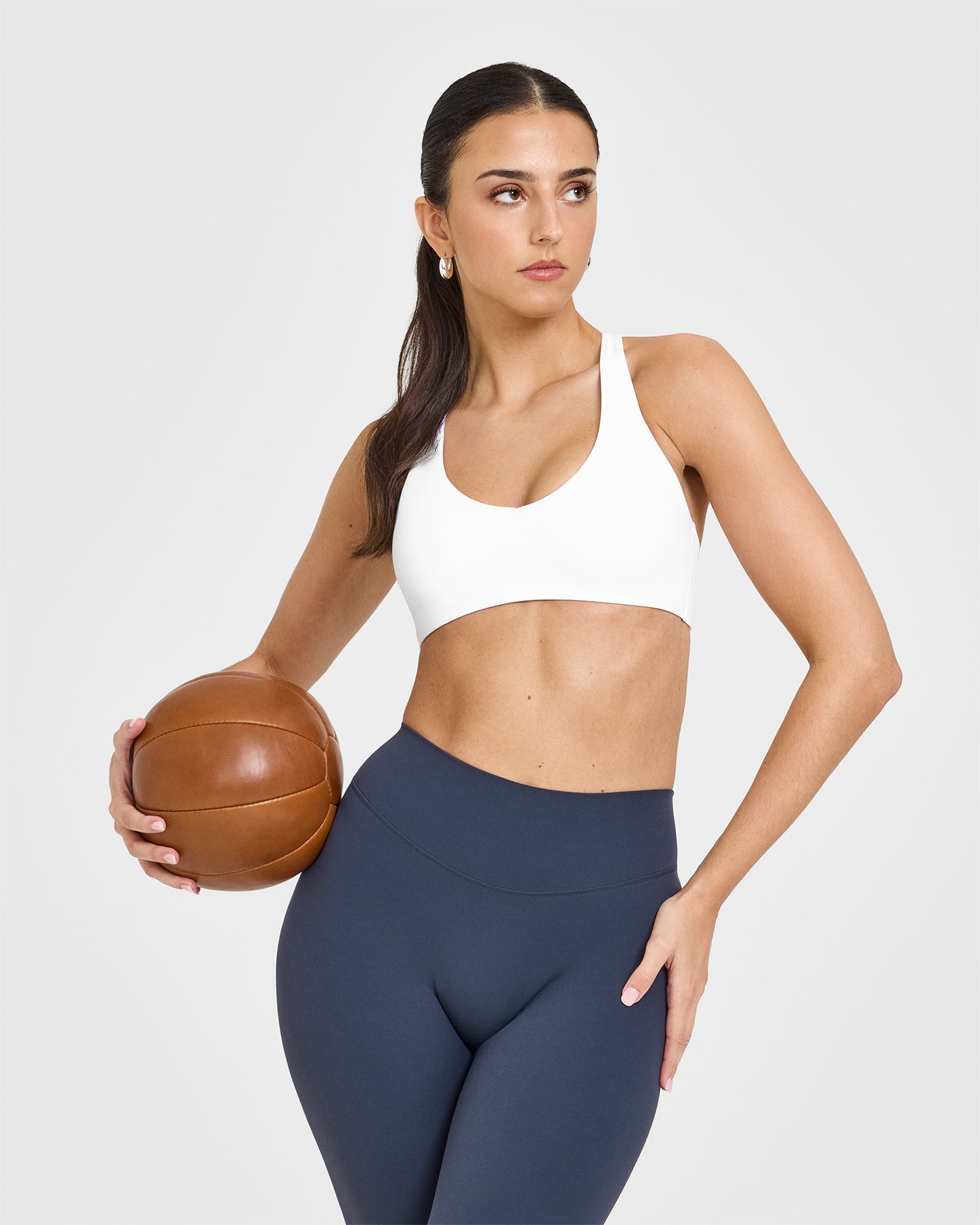 SoftMotion™ Bralette - Wireless Comfort Bra for Women | Breathable Seamless Yoga Bralette in White | Perfect for Yoga, Lounge & Everyday Wear