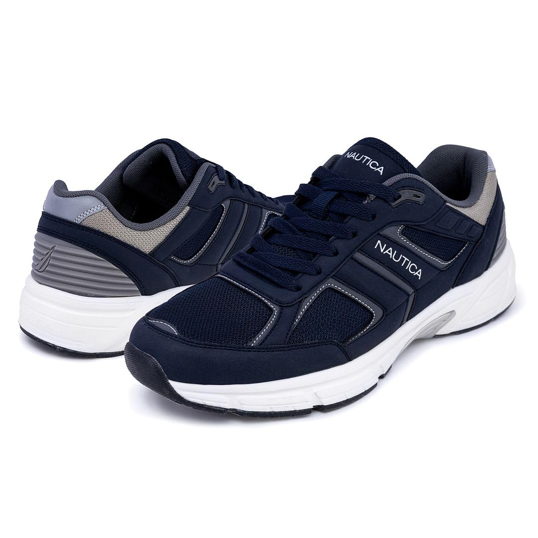 Nautica Men's Running Sneakers - Breathable Lightweight Athletic Shoes for Gym, Tennis & Jogging - Cushioned Comfort for All-Day Wear - Perfect for Workouts, Casual Wear & Outdoor Activities