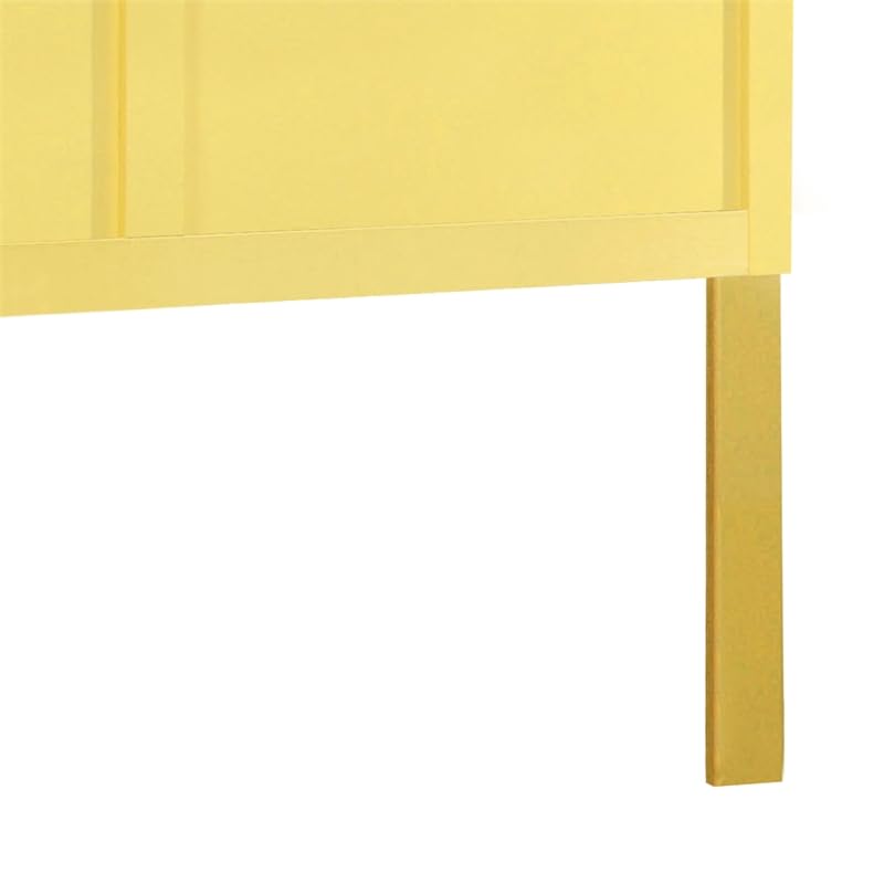 Furniture of America Kolora Adjustable Youth Headboard - Yellow, Full to Queen Size - Perfect for Kids' Bedrooms & Teen Rooms