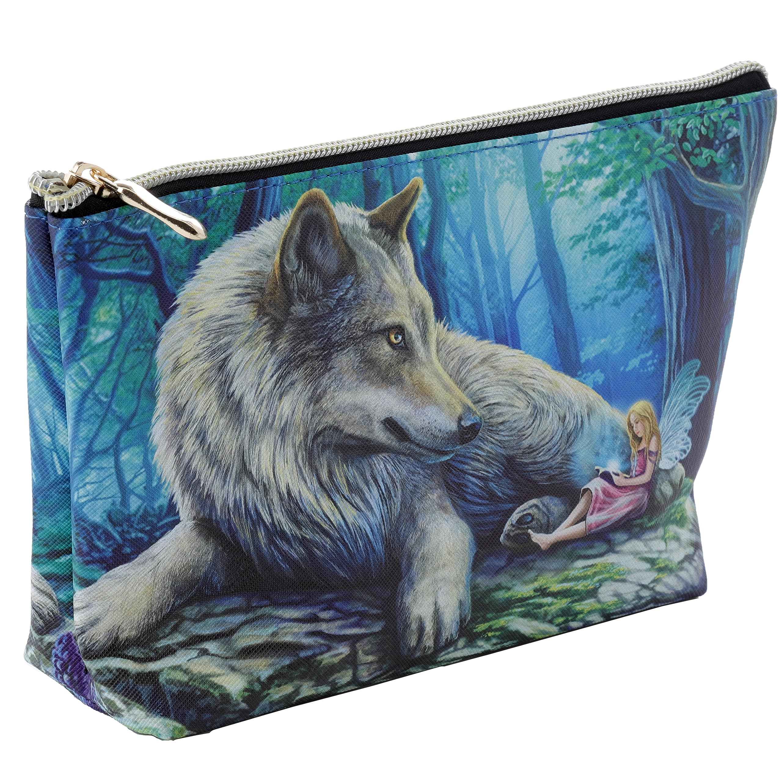 Puckator Lisa Parker Fairy Stories Medium PVC Toiletry Makeup Wash Bag - Waterproof Cosmetic Travel Organizer for Women & Men - Kids Travel Toiletries Case - Perfect for Vacation, Gym, Camping & Daily Use