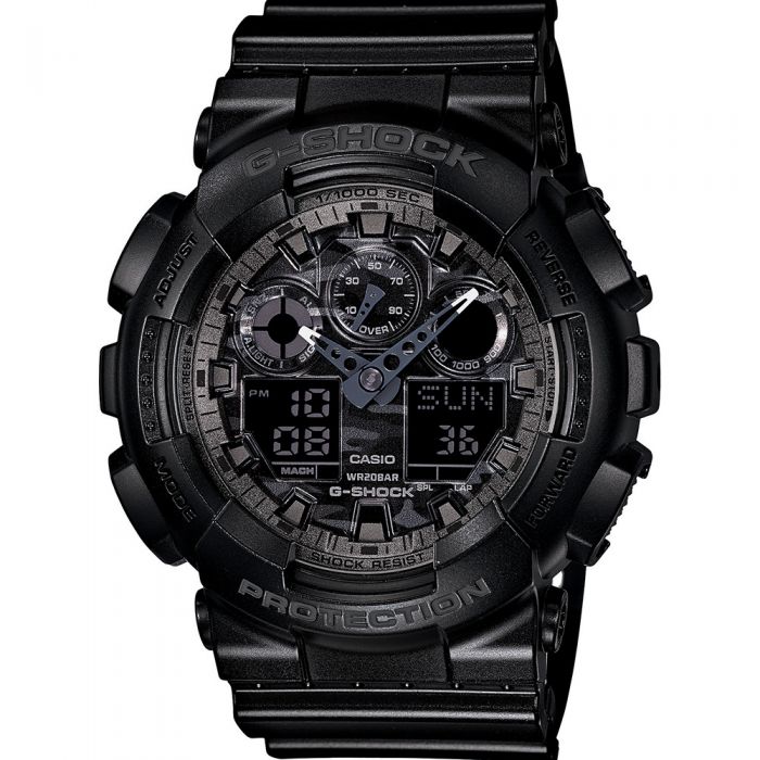 G Shock GA100CF 1A Digital Sport Watch for Men - Shock Resistant, Waterproof & Durable - Perfect for Outdoor Activities, Running & Military Use