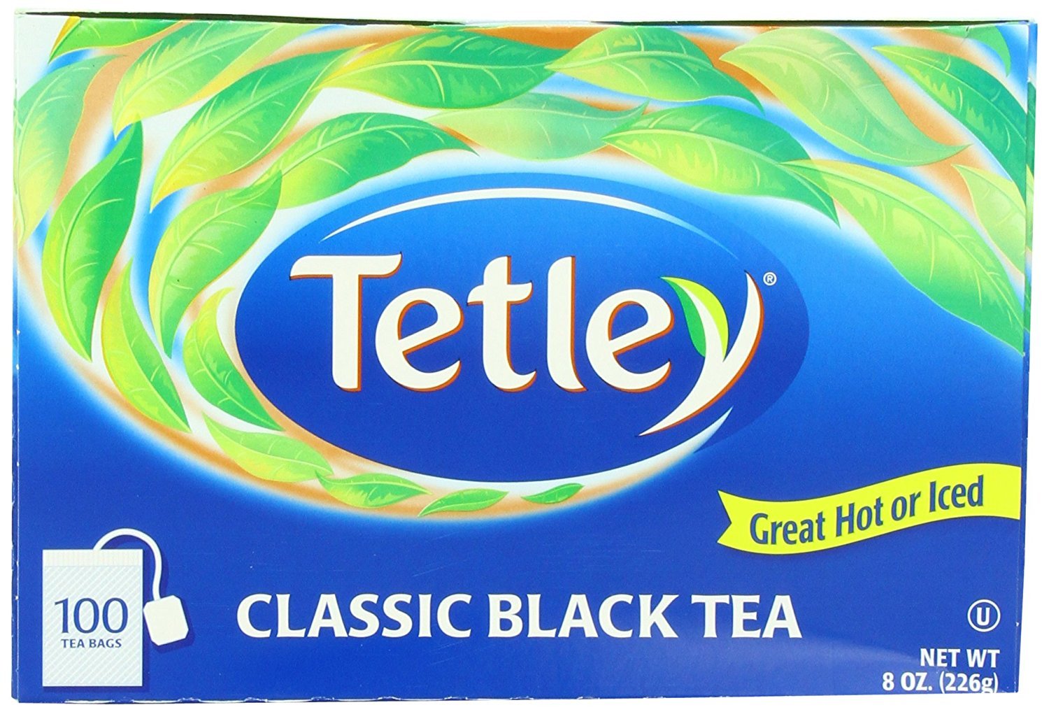 Tetley Premium Black Tea Bags - 100 Count Box | Perfect for Morning Brews, Afternoon Relaxation & Office Use