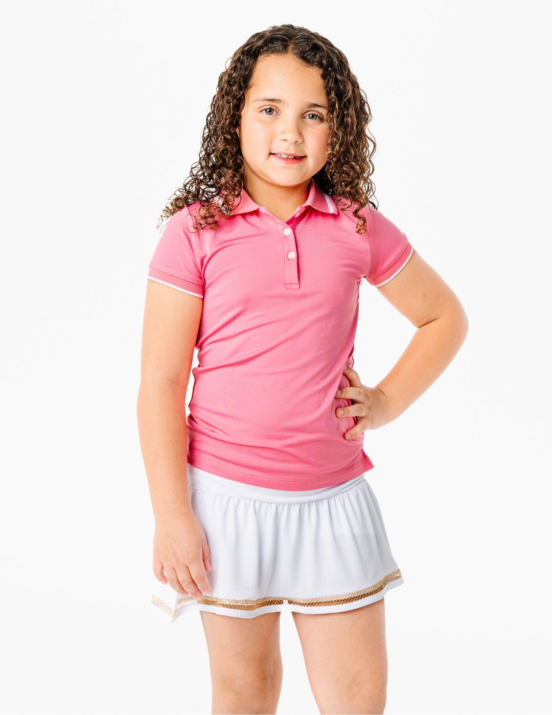 Serafina Toddler Girls' Polo Shirt - Soft Cotton Short Sleeve Top for Baby Girls 1-3 Years | Perfect for Playdates, Daycare & Summer Outfits