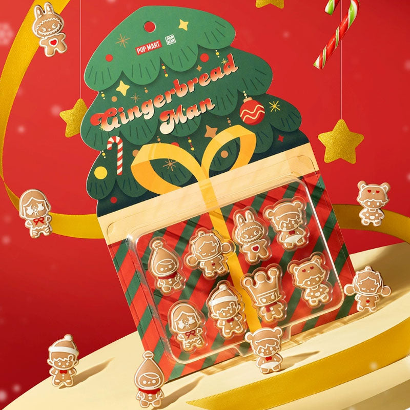 POP BEAN Gingerbread Man Christmas Cookie Cutter Set - Perfect for Holiday Baking, DIY Decorations & Festive Party Favors