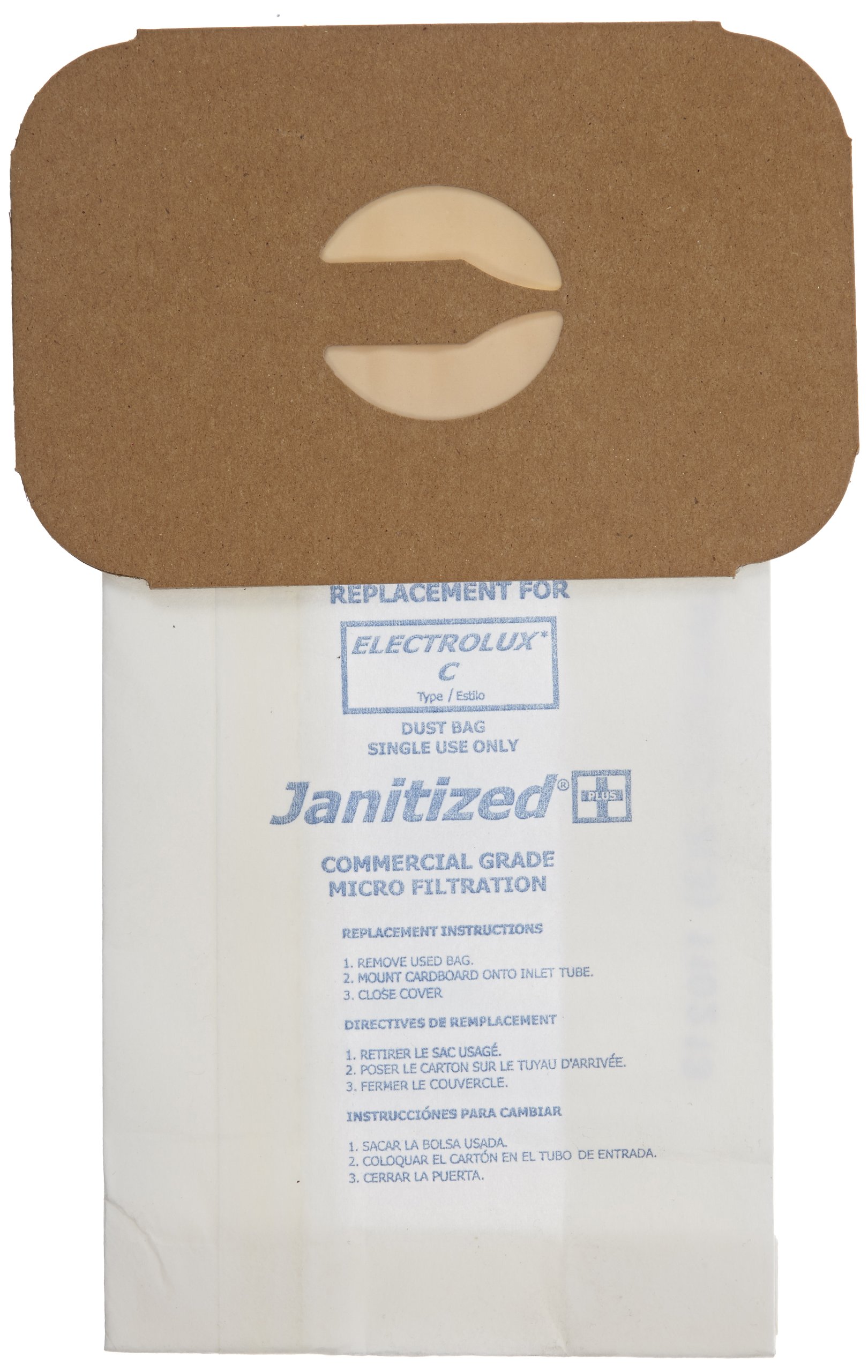 Premium Electrolux Type C Vacuum Bags - Commercial Replacement Paper Bags (12-Pack) for Electrolux Canister Vacuums | Ideal for Offices, Hotels & Commercial Cleaning