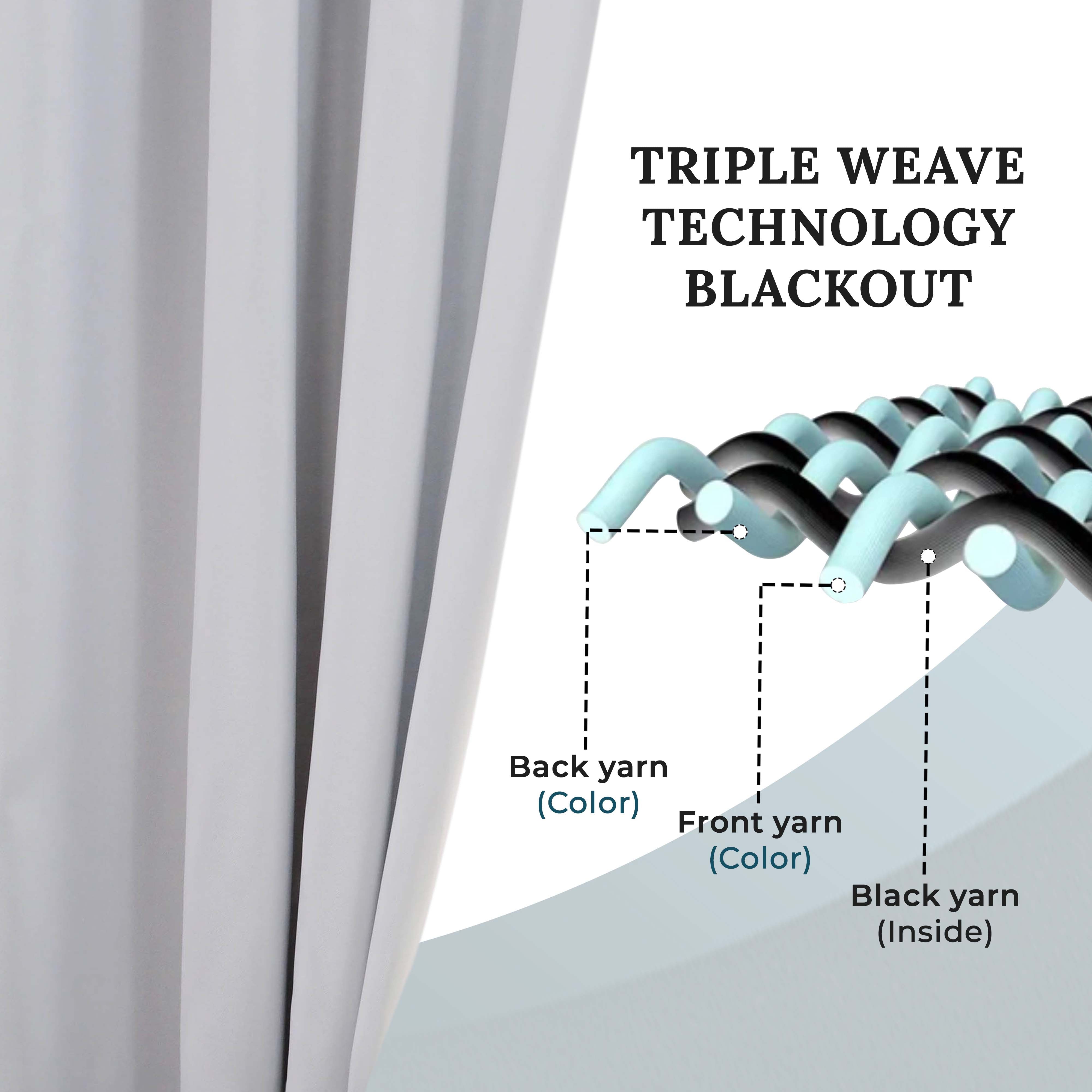 Solid Classic Modern Grommet Blackout Curtain Set - Thermal Insulated Window Drapes for Living Room & Bedroom - Noise Reducing & Light Blocking for Better Sleep
