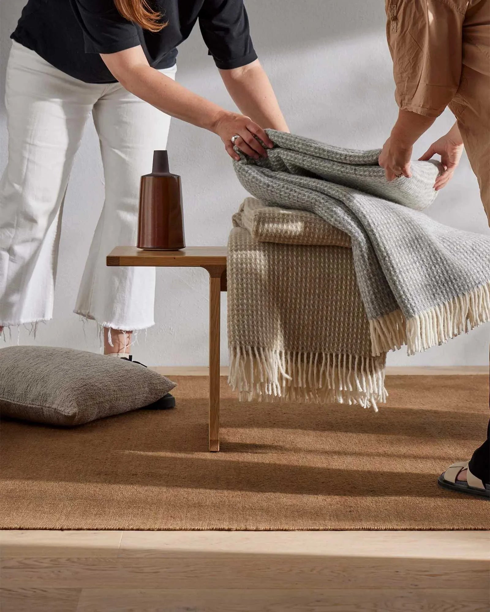 Breckon Hazel Throw Blanket - Soft & Cozy Knit Blanket for Couch, Bed, and Sofa - Perfect for Lounging, Reading, and Relaxing at Home