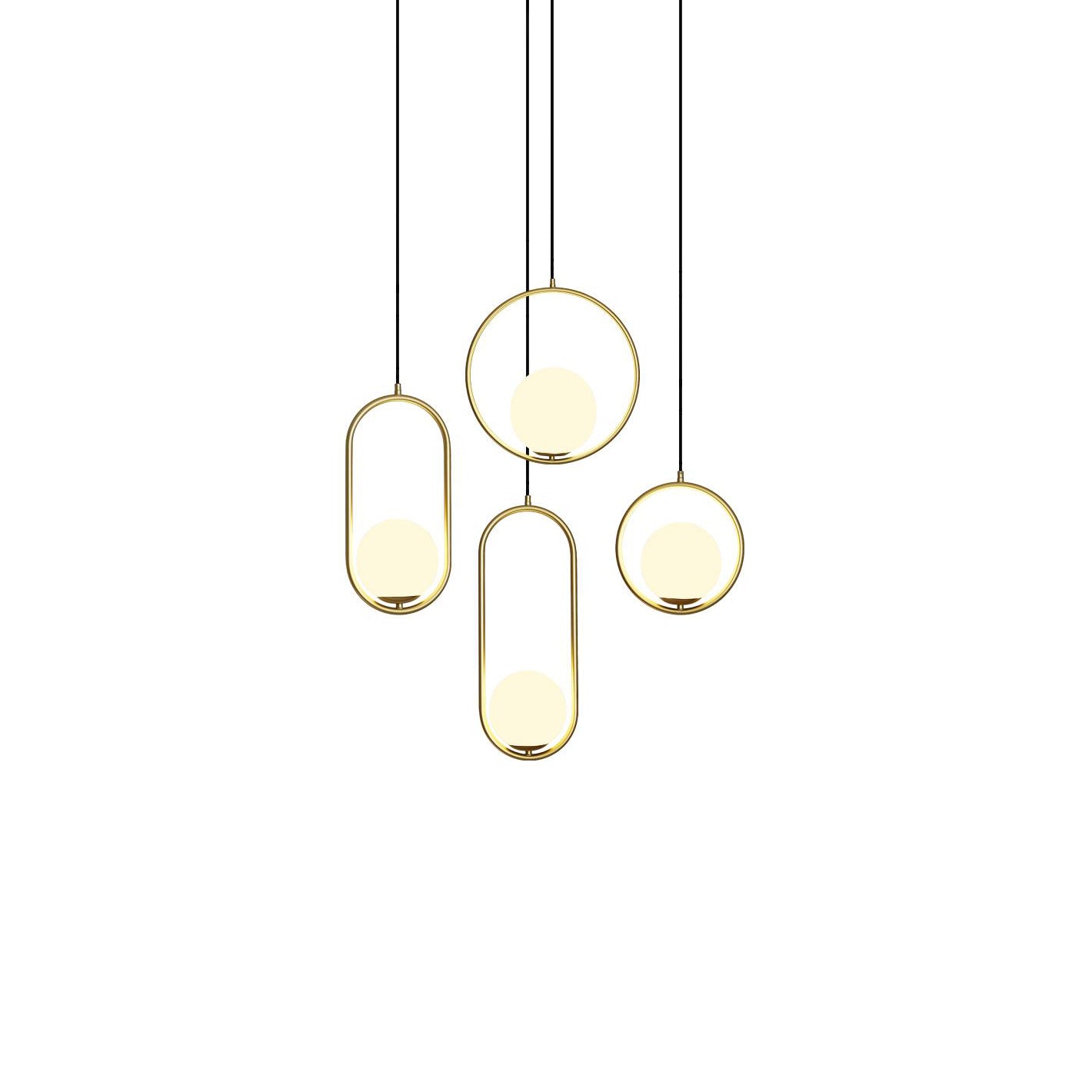 Mila Pendant Lamp - Modern Scandinavian Style Hanging Light Fixture for Living Room, Bedroom, and Dining Room Decor