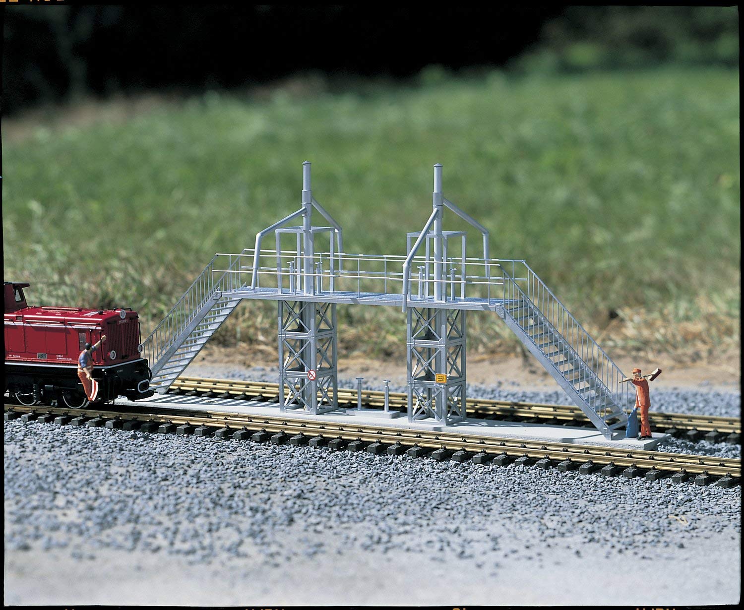 Piko 62049 G Scale Model Train Refinery Loading Dock - Realistic Railroad Scenery for Garden & Indoor Train Layouts
