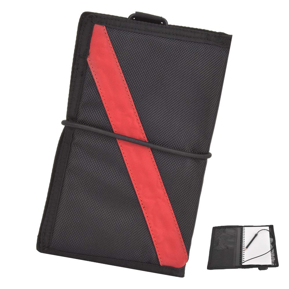 Vbest Life Waterproof Diving Notebook - PU Coated Nylon Scuba Writing Board for Underwater Notes | Perfect for Scuba Diving, Snorkeling & Marine Research