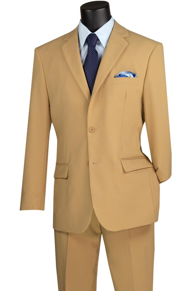 Khaki Regular Fit 2 Piece Suit for Men | Business Casual & Wedding Attire | Office Wear & Formal Occasions