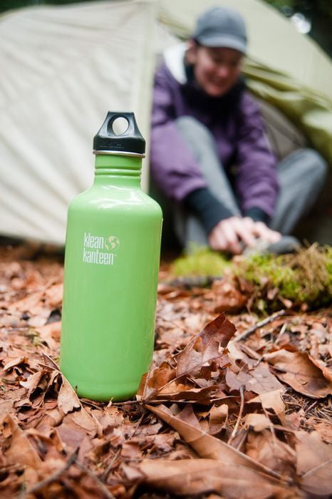 Klean Kanteen Stainless Steel Water Bottle with Loop Cap - Leak Proof & Eco Friendly for Hiking, Gym & Outdoor Activities