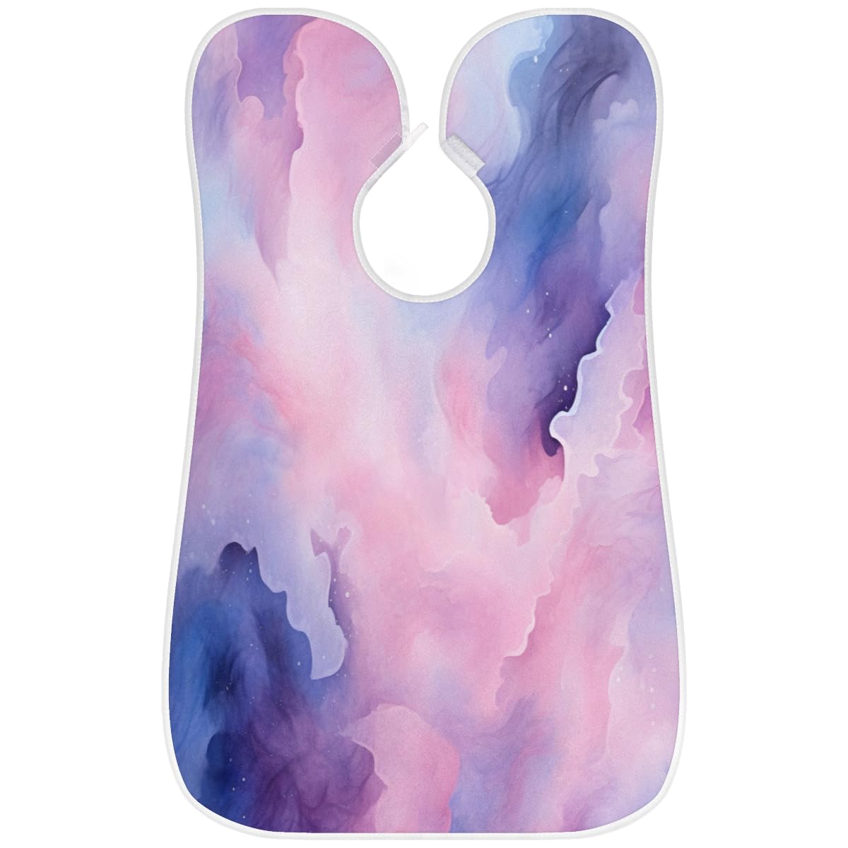 Galaxy Watercolor Beard Shaving Bib for Men - Waterproof Hair Dye Apron & Makeup Cape for Barber Styling, Sink Hair Catcher - Perfect for Home Grooming, Salon Use & DIY Hair Coloring
