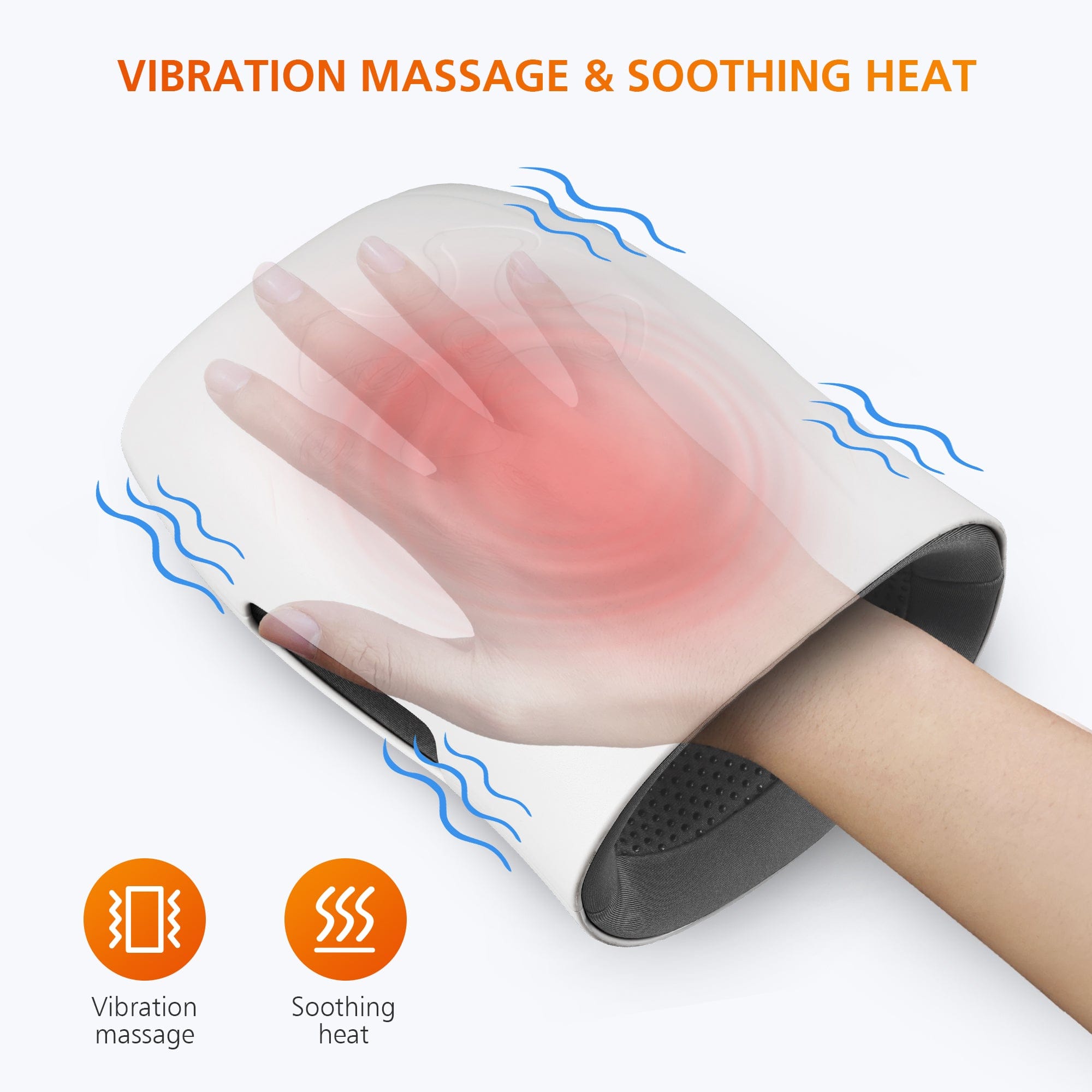 Snailax Wireless Hand Massager with Heat - Relief for Arthritis, Carpal Tunnel & Finger Numbness - Perfect for Office Workers, Gamers & Seniors at Home or Work