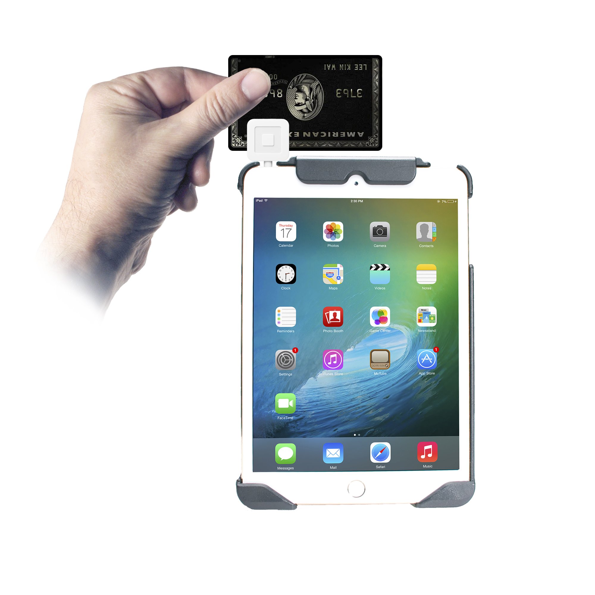 Anti-Theft iPad Mini Case with 360° Rotation & Built-In Stand - Secure Locking Case with Carrying Strap for iPad Mini 1st to 5th Generation (Black) - Perfect for Travel, School & Office Use