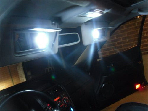 2-Pack White 6 SMD LED Bulbs for Car Interior Dome Lights - 1.50