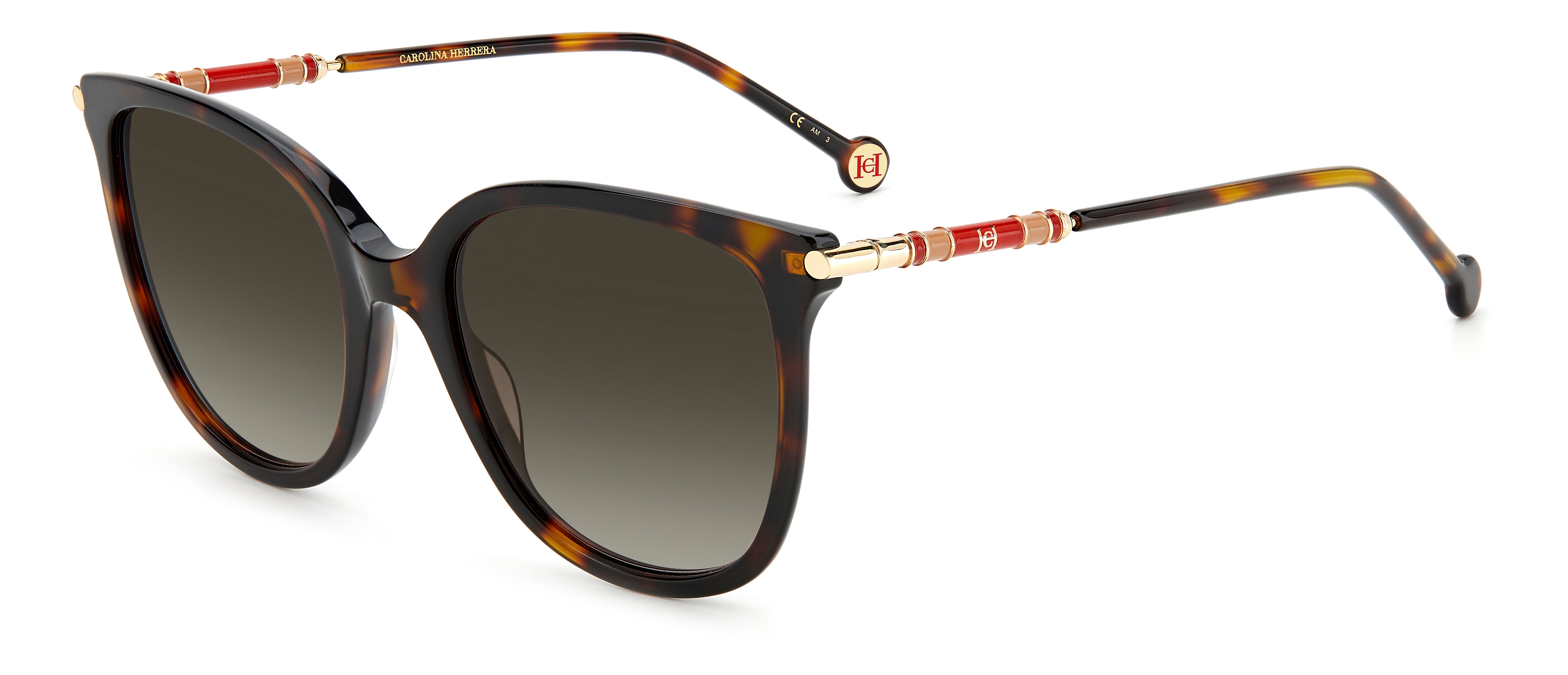 Carolina Herrera CH 0023/S Sunglasses for Women - Luxury Designer Shades with UV Protection - Perfect for Driving, Beach & Outdoor Activities