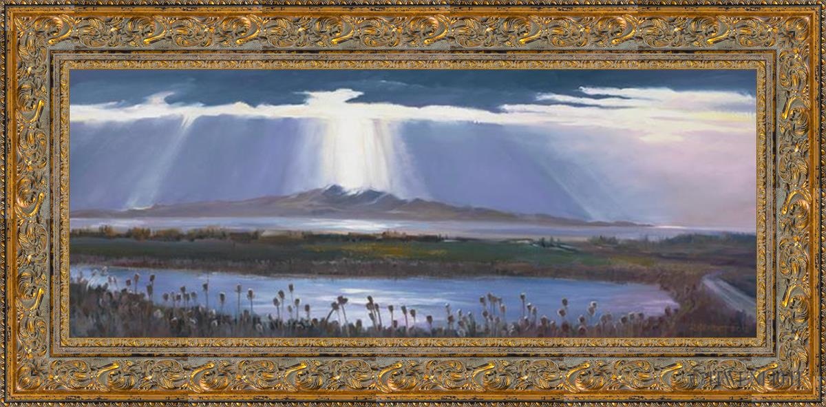 Antelope Island by Ruth Hewlett - Stunning Landscape Art Print for Home & Office Decor | Perfect for Living Rooms, Bedrooms, and Gifts
