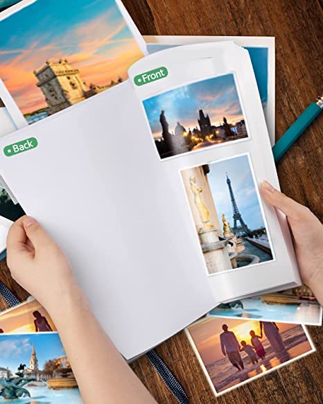 Glossy Printable Vinyl Sticker Paper for Inkjet Printer - 25 Sheets 8.5