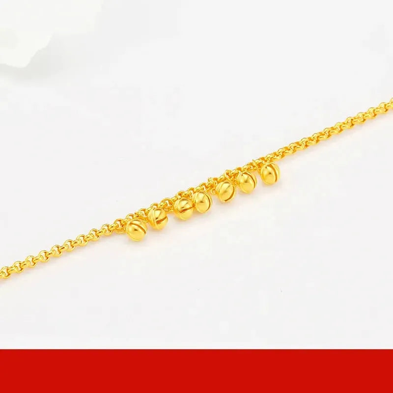 24K Pure Gold Bracelet 999 Solid Gold Bangle for Women - Elegant Romantic Classic Jewelry Gift for Anniversary, Valentine's Day & Special Occasions