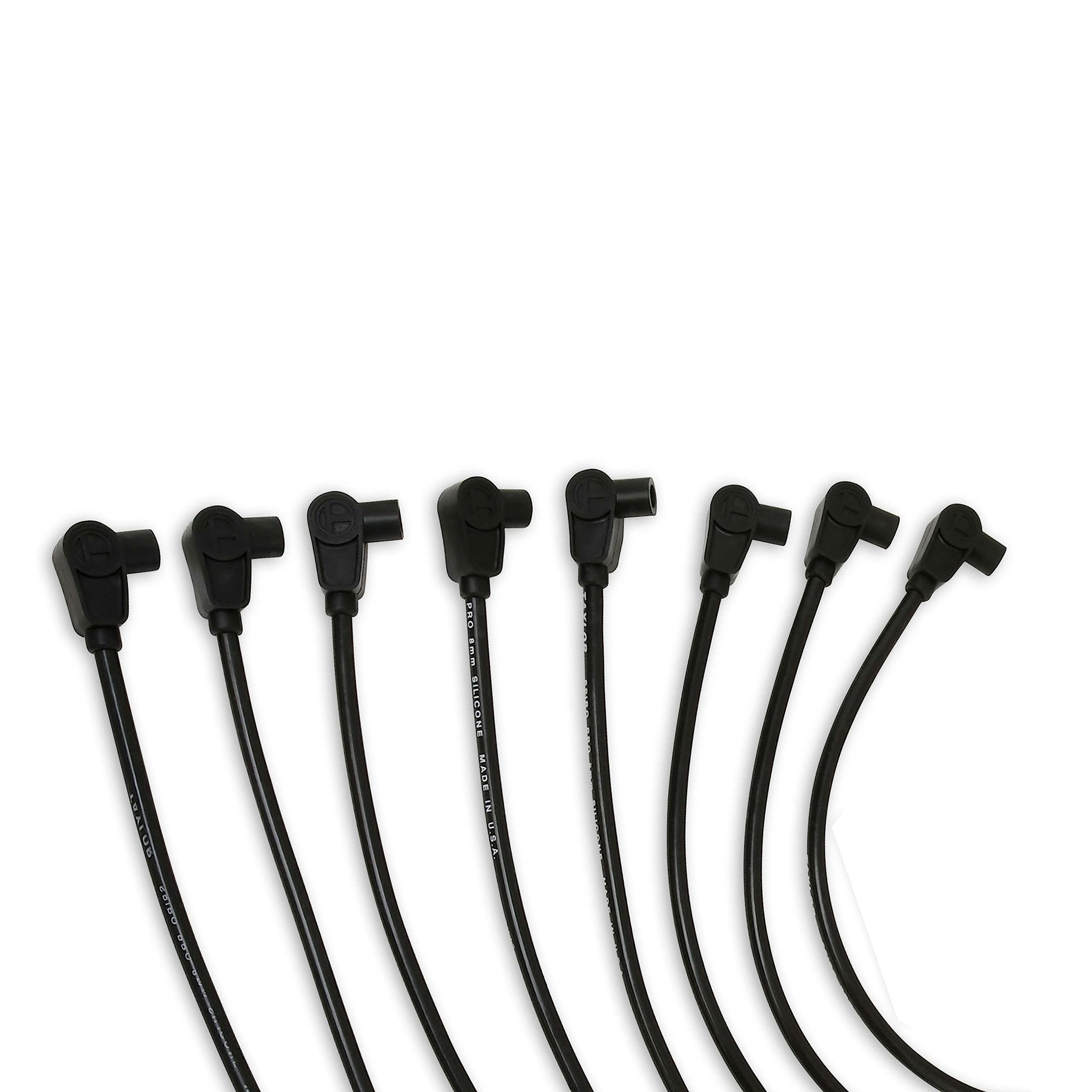Taylor Cable 79028 409 Spiro-Pro Race Fit Black - High Performance Ignition Wire Set for Racing & Automotive Upgrades | Perfect for Drag Racing, Track Days & Engine Tuning
