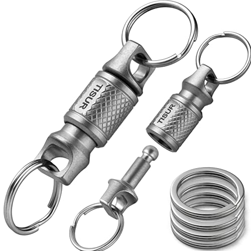 2pcs Detachable Swivels+4pcs Sus Key Rings
