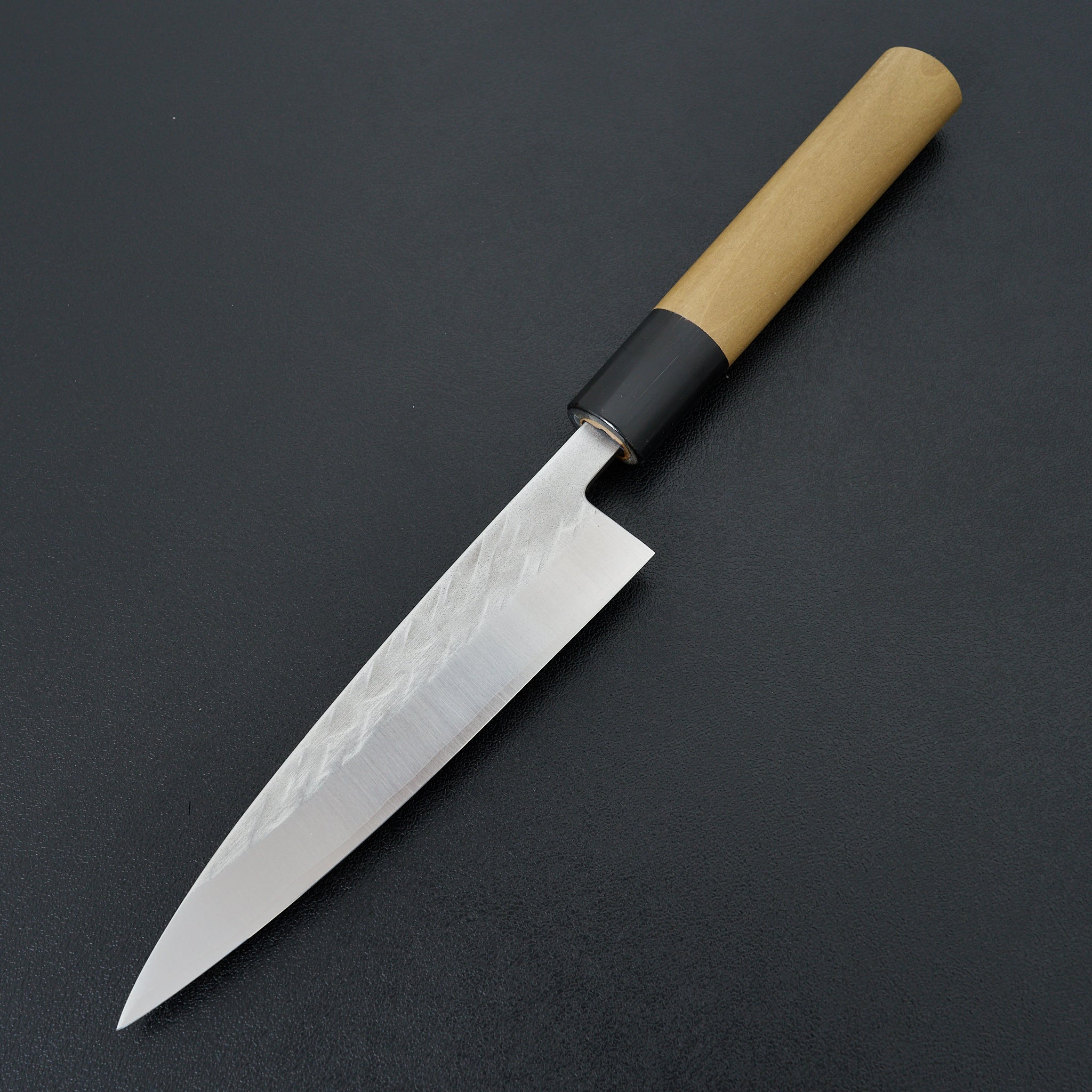 Hitohira TD SLD Tsuchime Petty Knife 135mm - Japanese Stainless Steel Blade with Ho Wood D-Shaped Handle - Perfect for Slicing, Peeling & Precision Kitchen Tasks