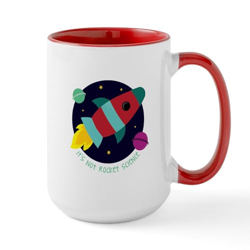 White/Red Inside - Its Not Rocket Science Mugs
