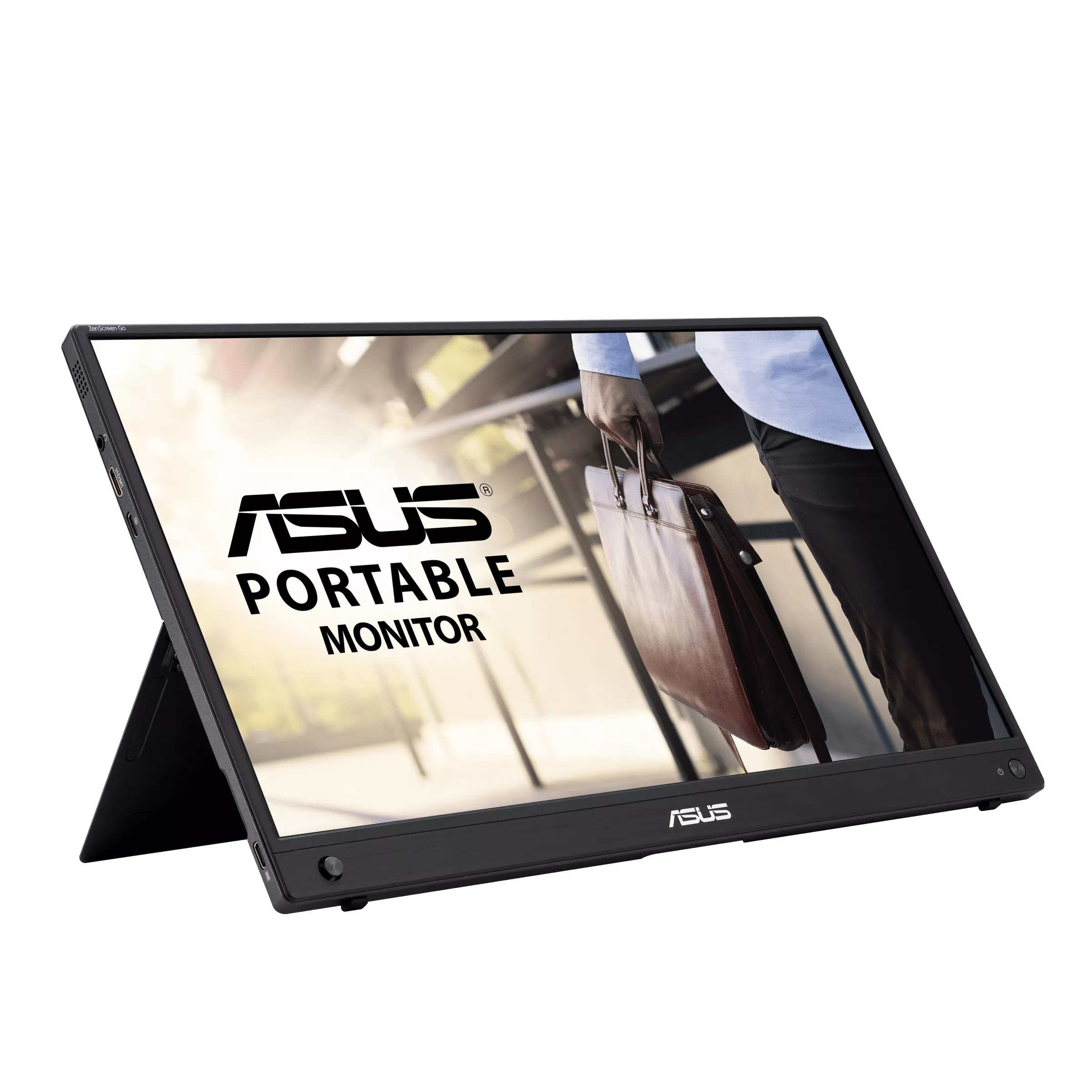 ASUS 16-inch IPS FHD Portable Monitor with USB-C & Mini HDMI - Wireless, Built-in Battery, 60Hz Refresh Rate - Perfect for Remote Work, Gaming, and Business Travel