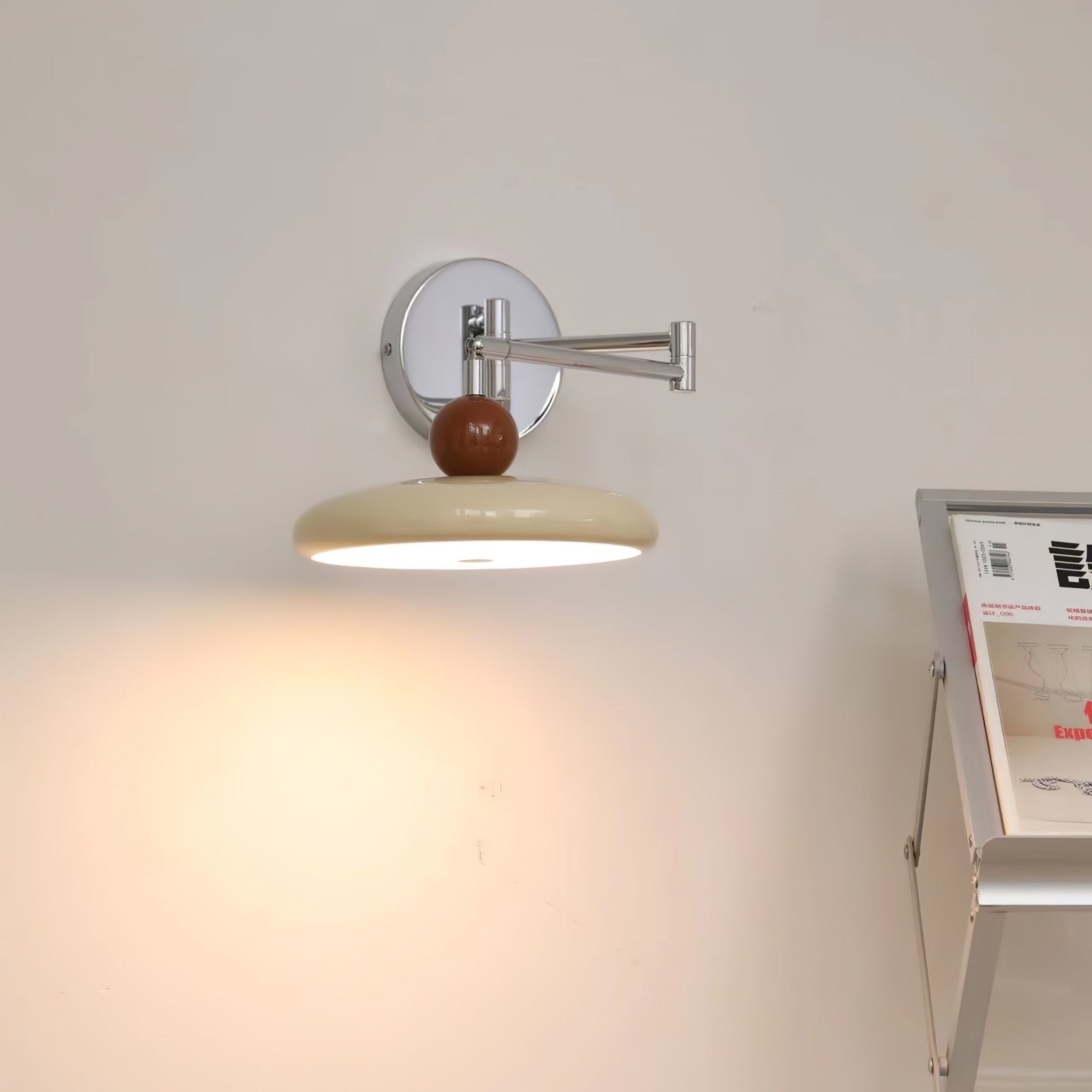 Lola Swing Arm Wall Lamp - Adjustable Reading Light for Bedroom, Living Room & Office - Modern Wall Sconce with Flexible Arm for Perfect Lighting