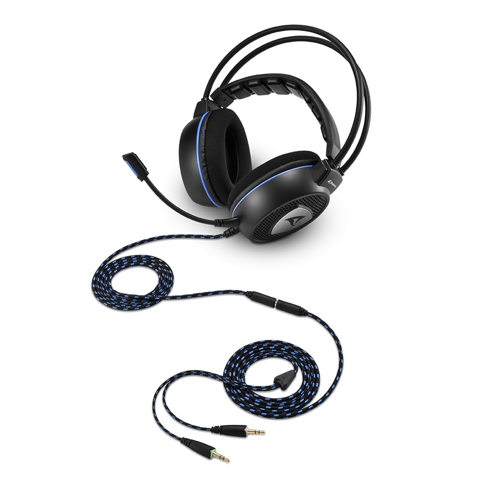 Sharkoon Skiller SGH10 Stereo Gaming Headset with Microphone - Noise Cancelling Over-Ear Headphones for PC, PS4, Xbox - Perfect for Gaming, Streaming & Online Classes