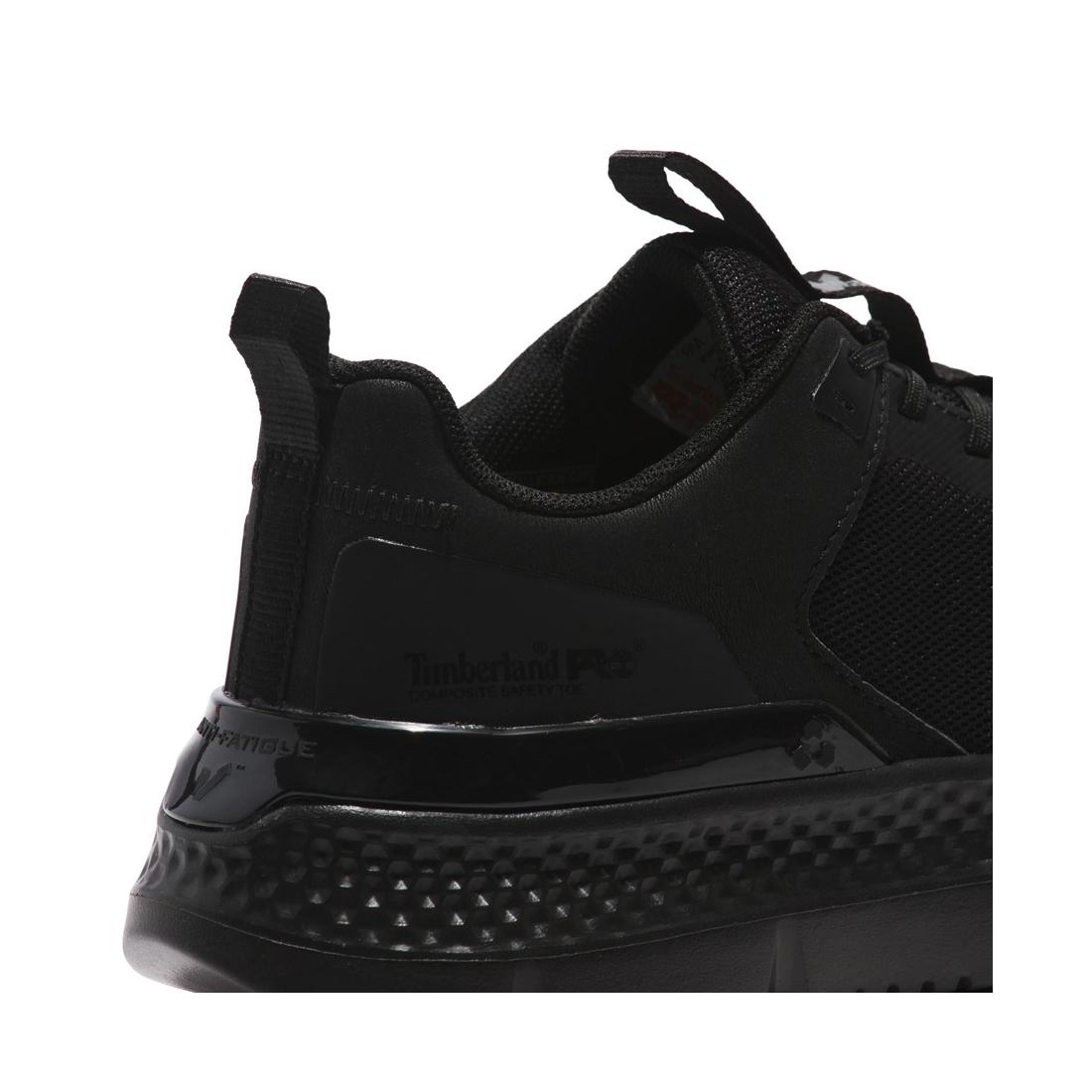 Setra Composite Toe Work Shoes for Men - Black Safety Boots with Lightweight Composite Toe Protection | Ideal for Construction, Warehouse & Industrial Work