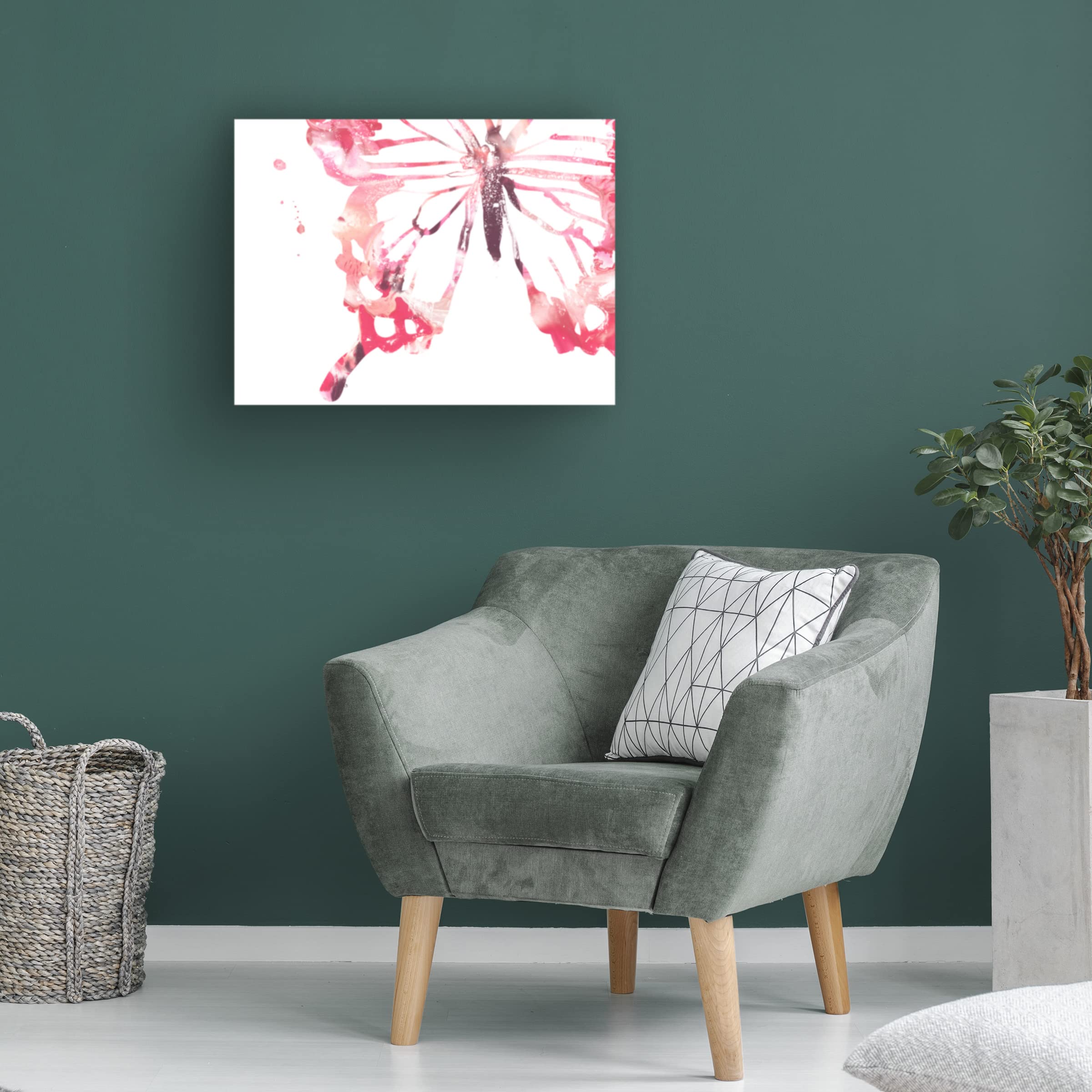 Trademark Fine Art 'Butterfly Imprint IV' Canvas Wall Art by June Erica Vess - Modern Home Decor for Living Room, Bedroom & Office