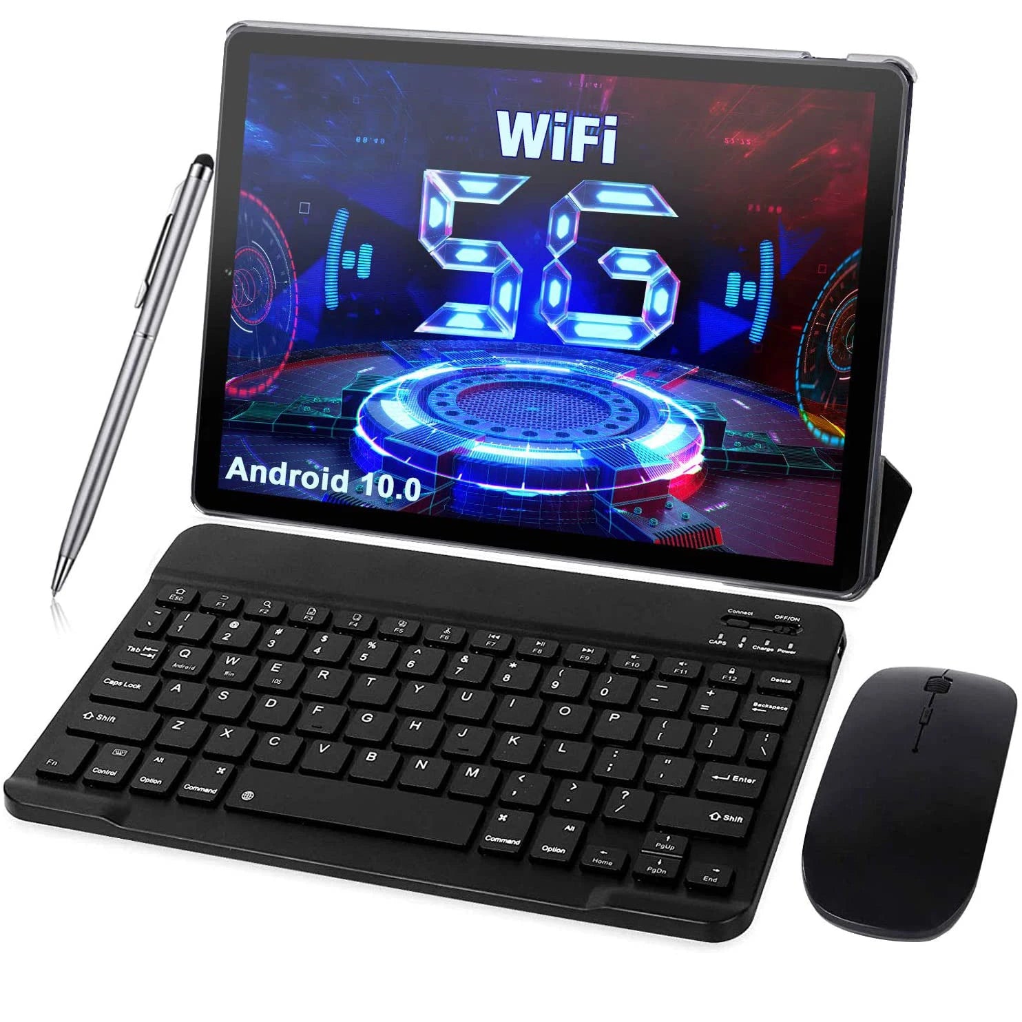 Android 10 Tablet with Dual Camera - 10.1 Inch HD Touchscreen, 64GB Storage, WiFi & Bluetooth - Perfect for Online Learning, Video Calls & Entertainment