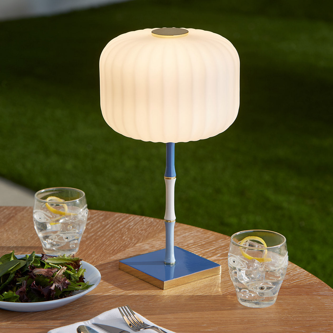 Scala Rechargeable LED Table Lamp - Adjustable Brightness, USB Charging, Modern Nightstand Light for Bedroom, Office & Reading