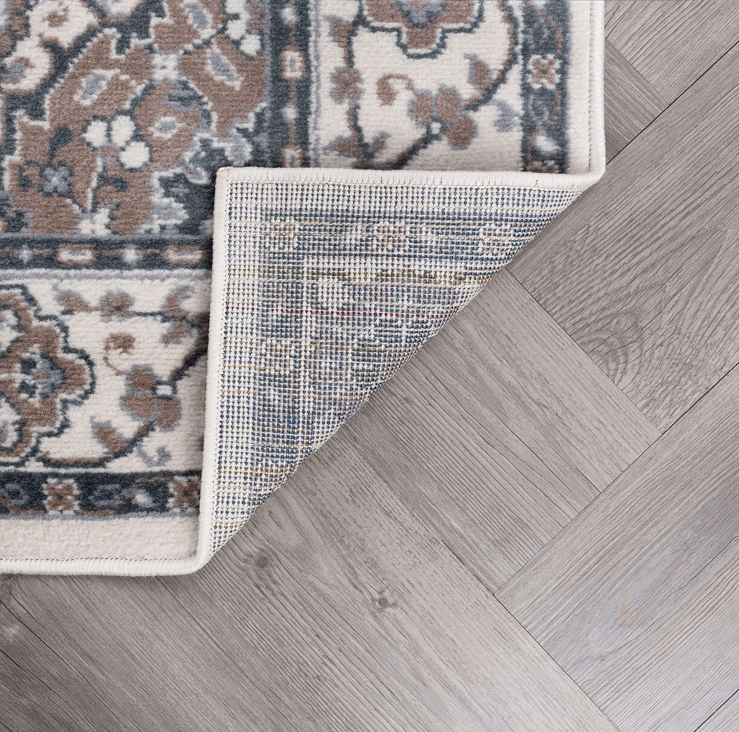 Modern Cream 9x12 Area Rug - Soft Contemporary Large Carpet for Living Room, Bedroom, Dining Room & Entryway - Non-Slip Indoor Floor Mat - Perfect for Home Decor, Apartment & Office Use