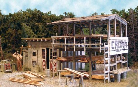 O Scale Model Train Buildings - Crown Crate Company - 0424 | Realistic Miniature Structures for Model Railroad Layouts, Dioramas & Collectors