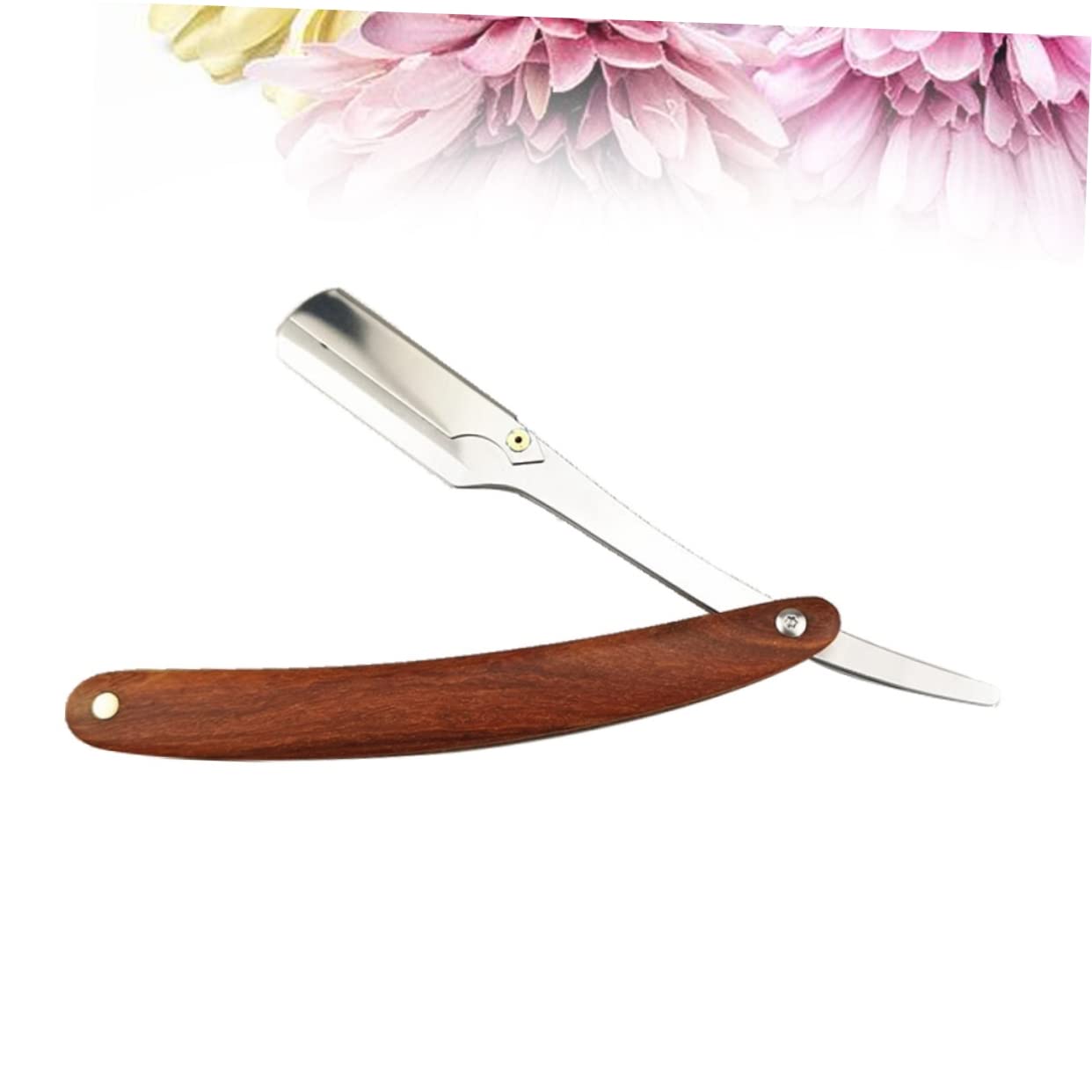 Classic Straight Razor for Men - Professional Metal Blade Manual Shaver for Barbers & Salons | Easy-Open Guard | Perfect for Close Shaves & Grooming at Home or Salon