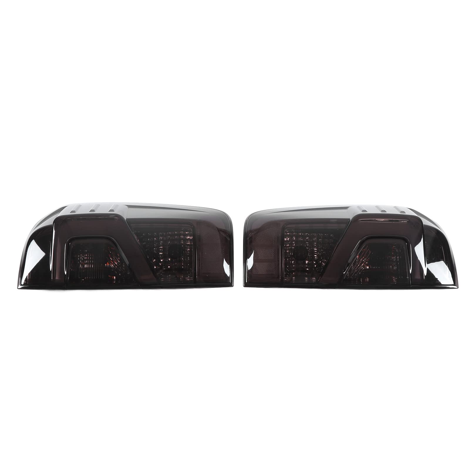 Aramox 2Pcs Car LED Tail Lights - 12V Red Smoke Lens Brake Reverse Turn Signal Lights for Nissan Navara NP300 2021 | Durable Replacement for Halogen Lights | Perfect for Night Driving & Off-Road Adventures