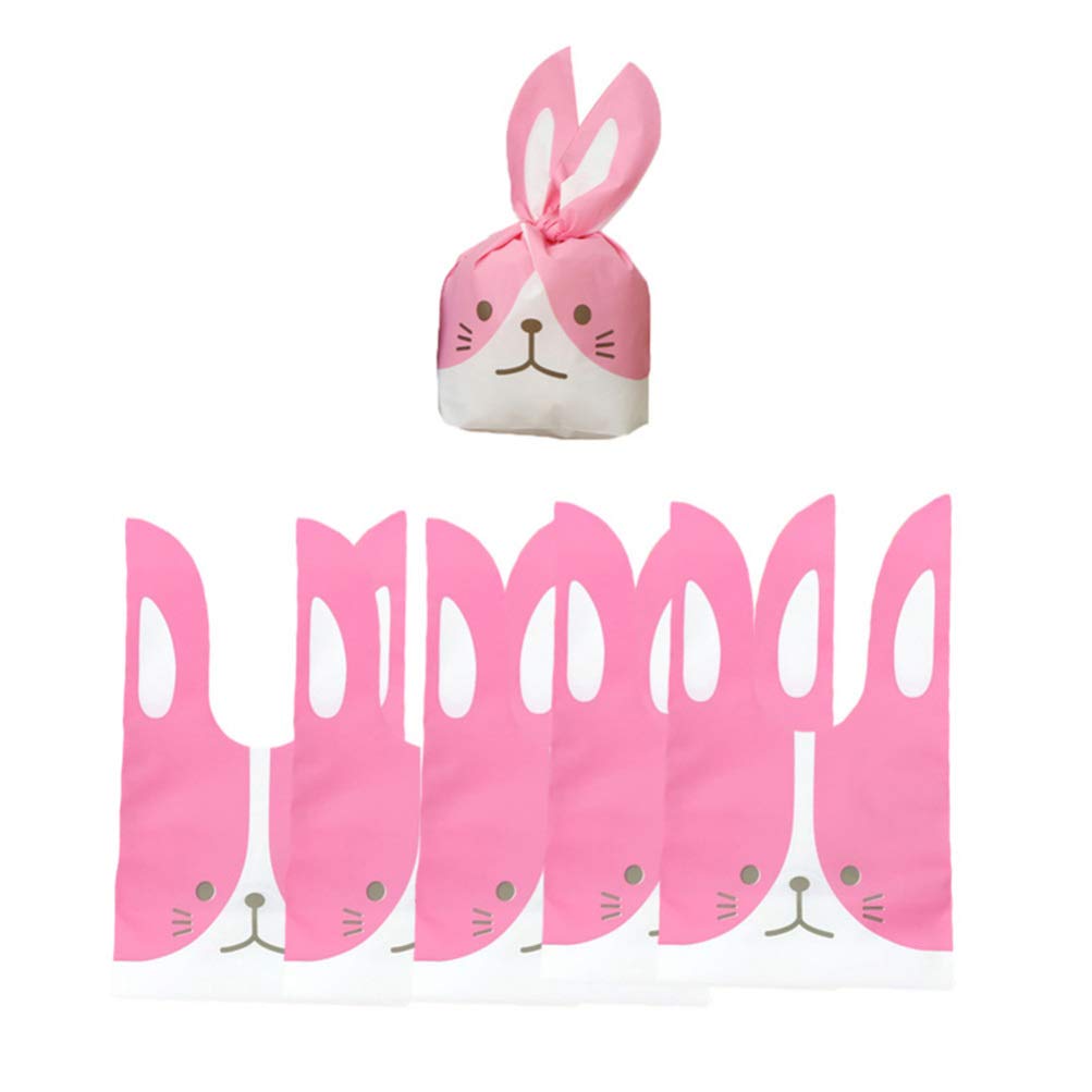 50pcs Eco-Friendly Bunny Goodie Bags for Christmas Party, Candy Treats, Lollipop Wrapping | Perfect for Holiday Gifts, Birthday Favors, Baby Showers & School Events
