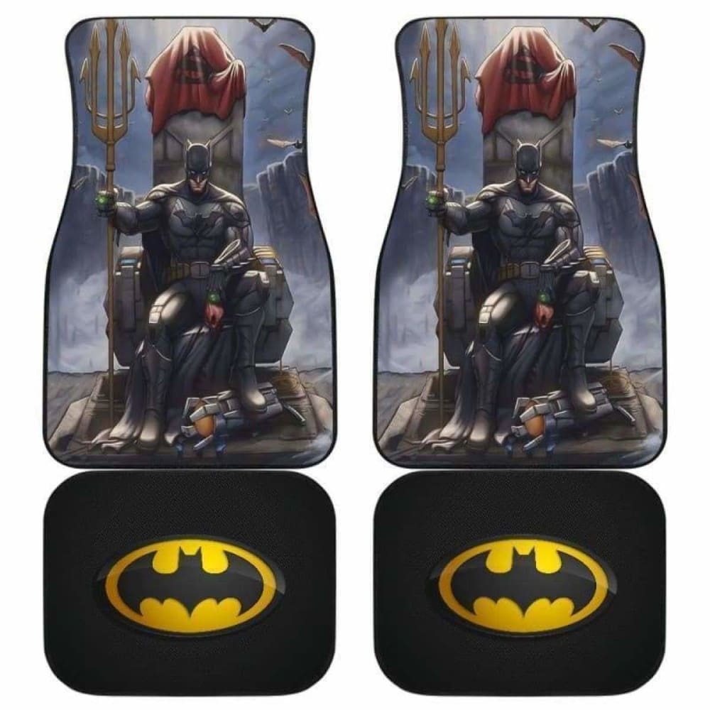 Batman Car Floor Mats for Vehicles - Custom Fit, Non-Slip, Durable - Perfect for DC Comics Fans & Superhero Lovers - Ideal for Cars, Trucks & SUVs