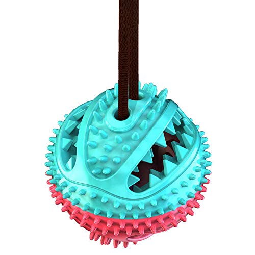 **Durable Leak-Proof Dog Chew Toys - Interactive Treat Dispenser, Teeth Cleaning Ball & Floating Puppy Toy for Dental Care - Perfect for Teething Puppies, Playtime & Water Fun**