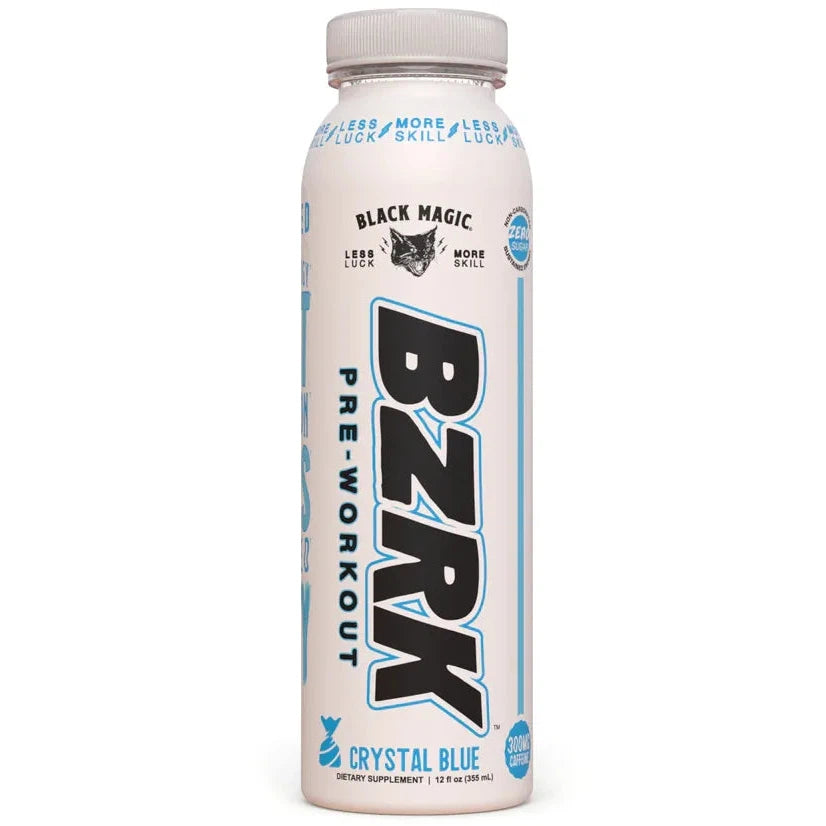 Black Magic BZRK Pre Workout RTD Energy Drink - Boost Performance, Focus & Endurance for Gym & Fitness Training