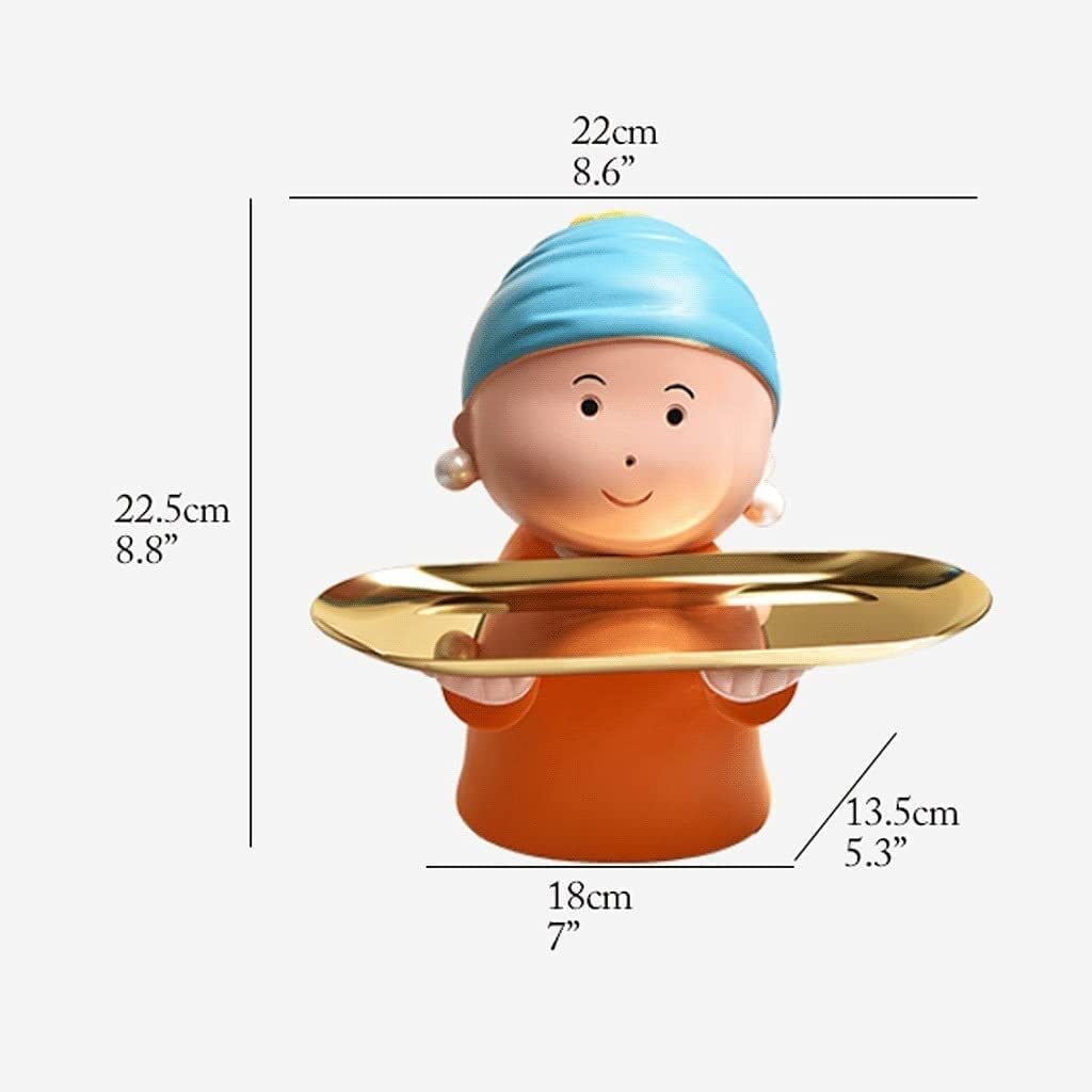 Piggy Bank for Kids, Boys, Girls & Adults - Decorative Resin Coin Bank with Golden Tray | Cute Girly Shape Money Jar | Perfect Birthday Gift for All Ages | Great for Saving Money, Teaching Kids Finance & Home Decor