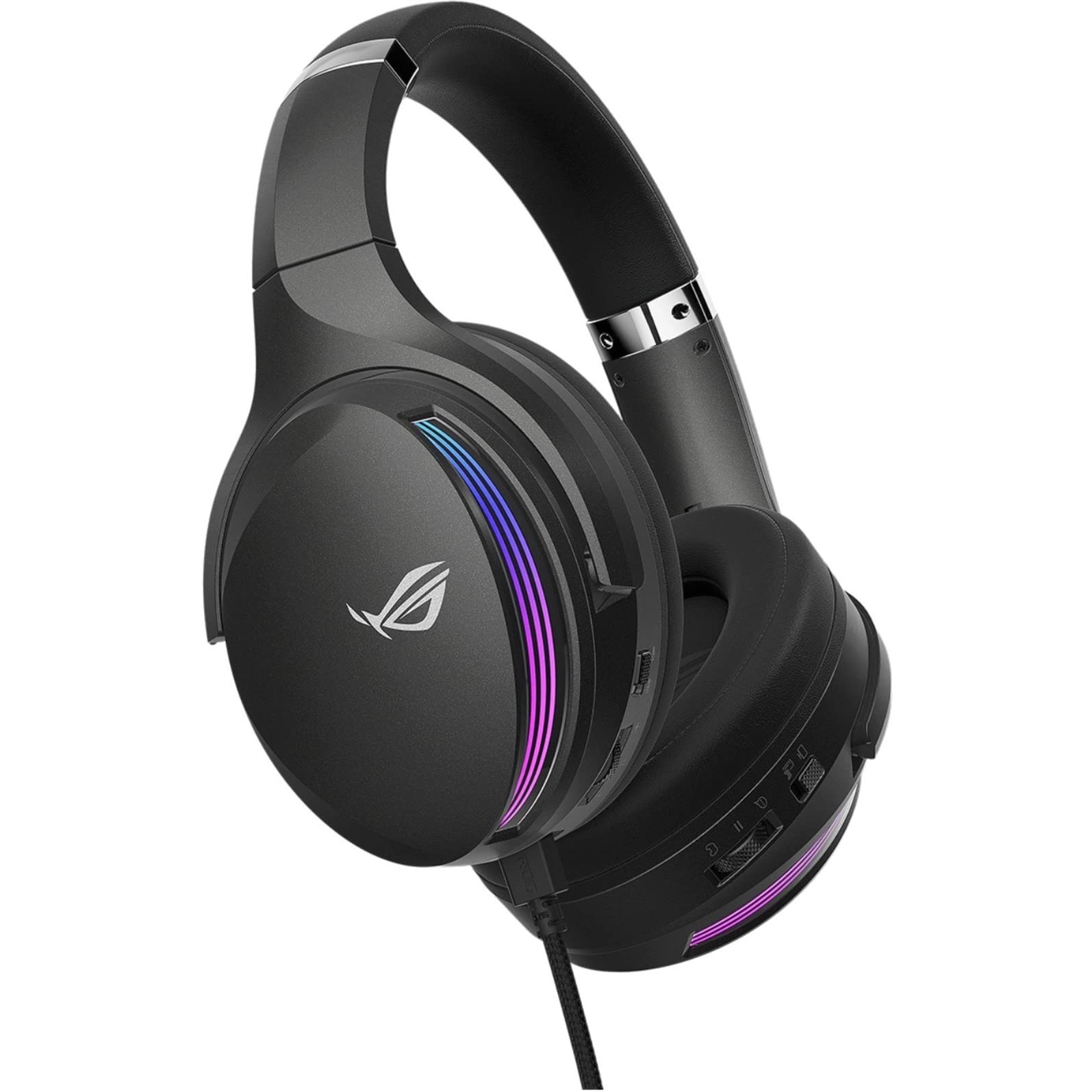 ASUS ROG Fusion II 500 Gaming Headset - 7.1 Surround Sound, Noise Cancelling Mic, RGB Lighting - Perfect for PC, PS5, Xbox Gaming & Streaming