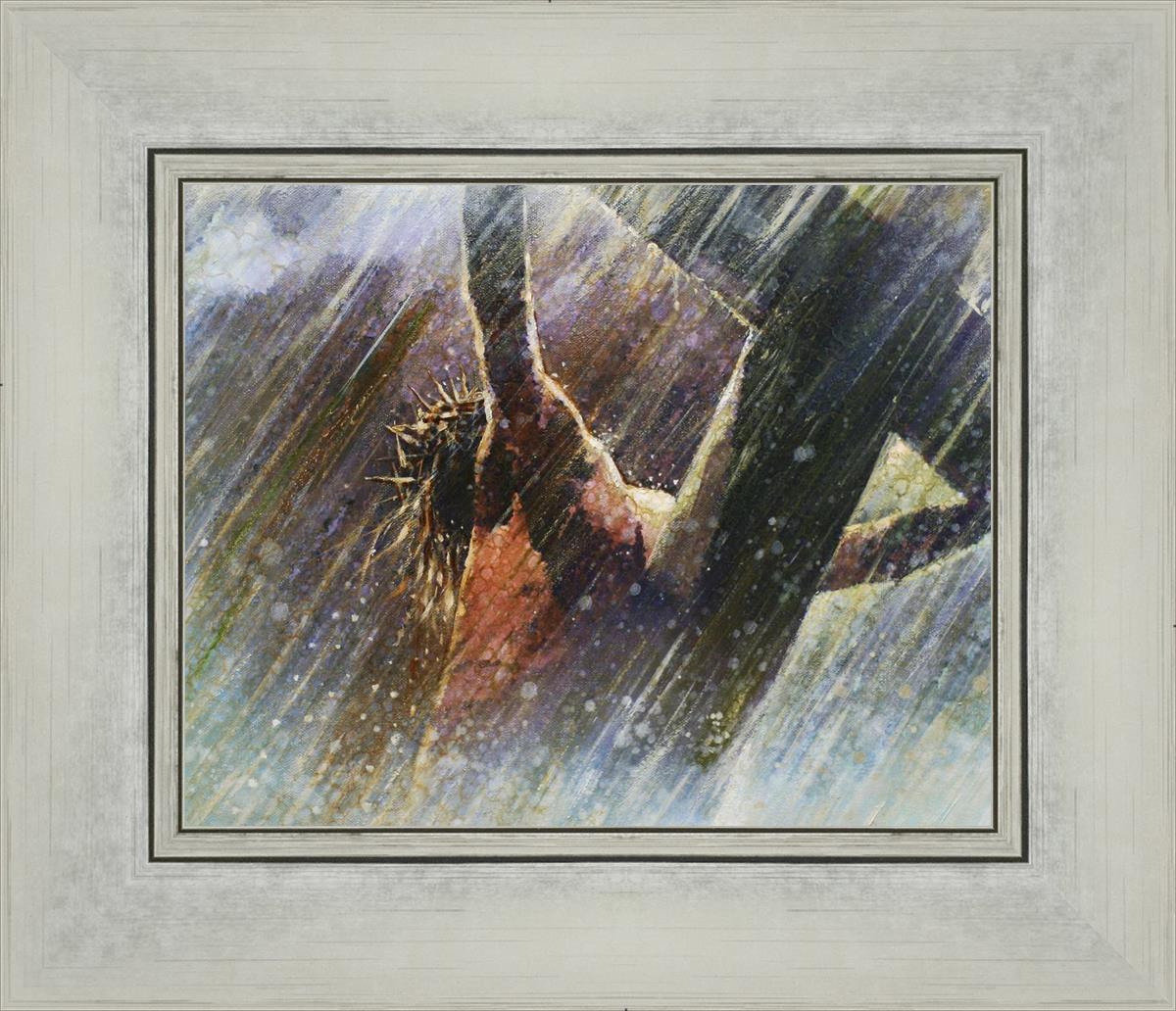 Yongsung Kim Crucifixion Painting - Religious Wall Art for Home & Church Decor - Perfect for Prayer Rooms, Christian Gifts, and Spiritual Spaces