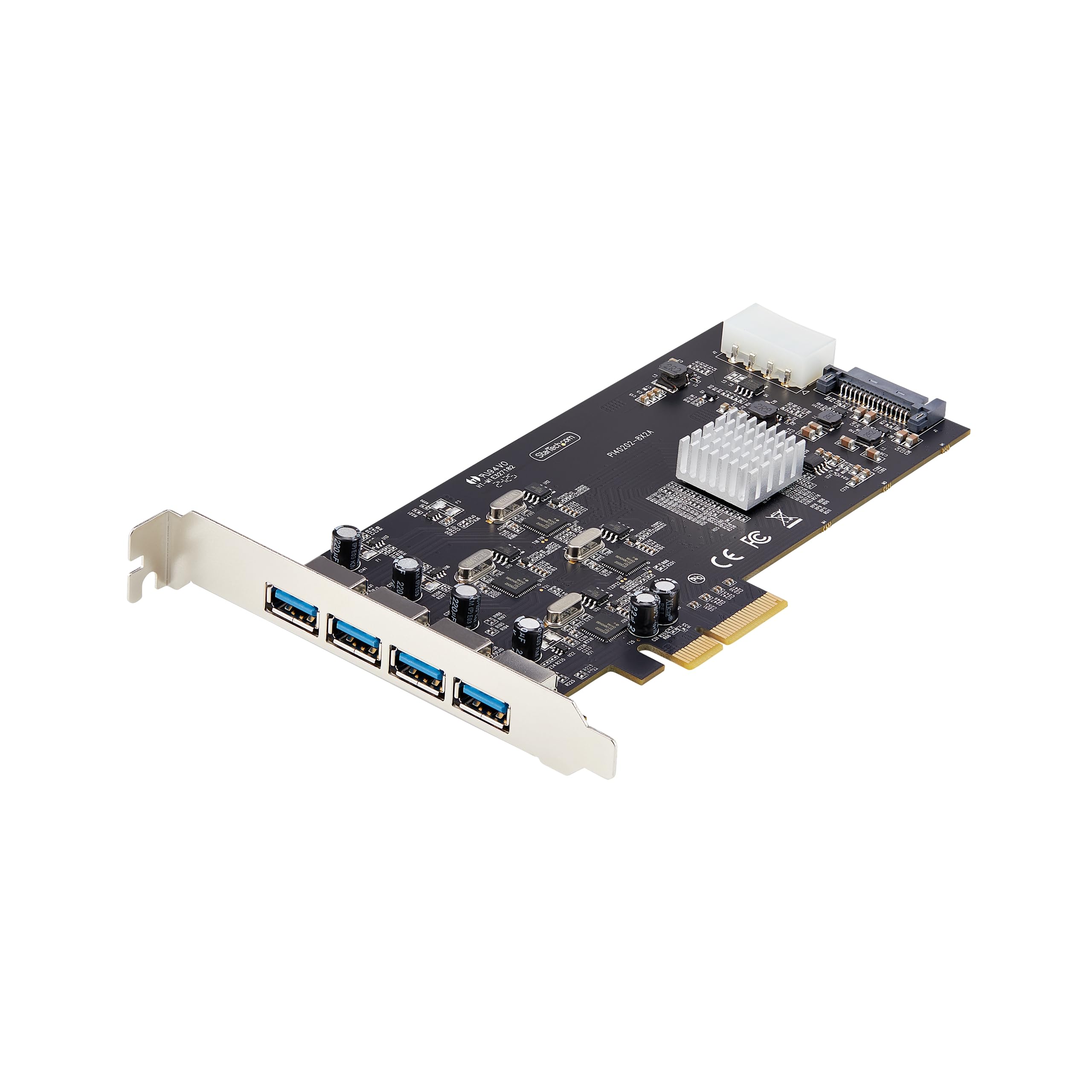 StarTech.com 4-Port USB 3.2 PCIe Expansion Card - 5Gbps SuperSpeed USB-A PCI Express Adapter with 4 Independent Controllers for Desktop PC, Workstation & Gaming Rig - Perfect for External Drives, Printers & Peripherals