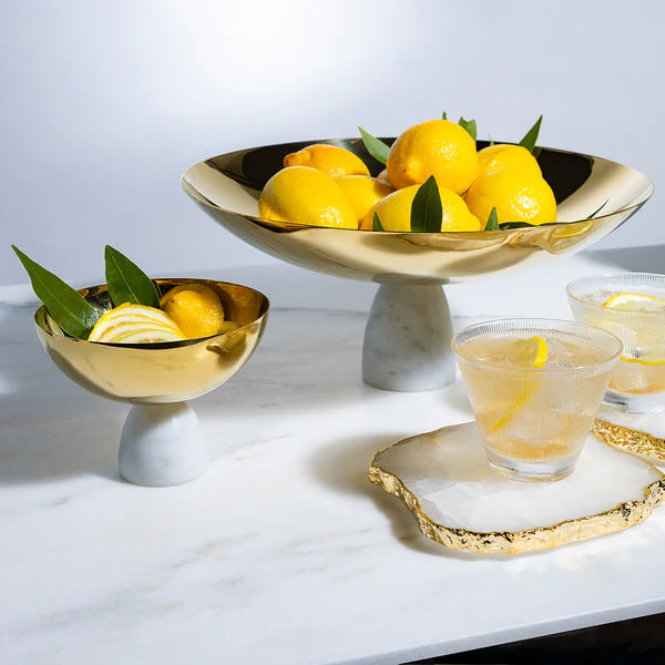 Premium Marble & Gold Nut Bowl – Elegant Snack Serving Dish for Parties, Entertaining & Home Decor