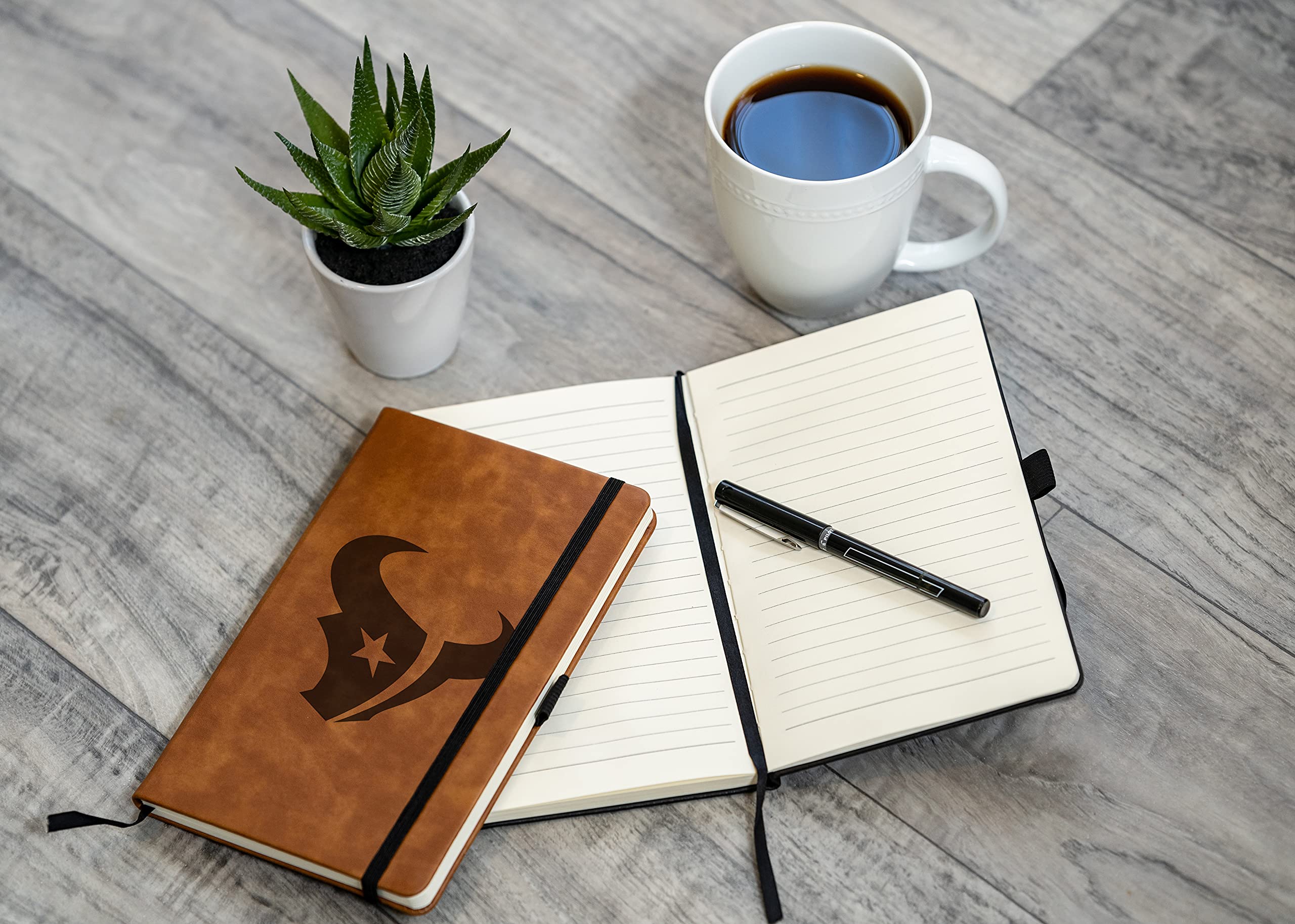 Houston Texans NFL Laser-Engraved Notepad - Premium Football Team Notebook for Office, School & Game Day Planning | Official NFL Merchandise