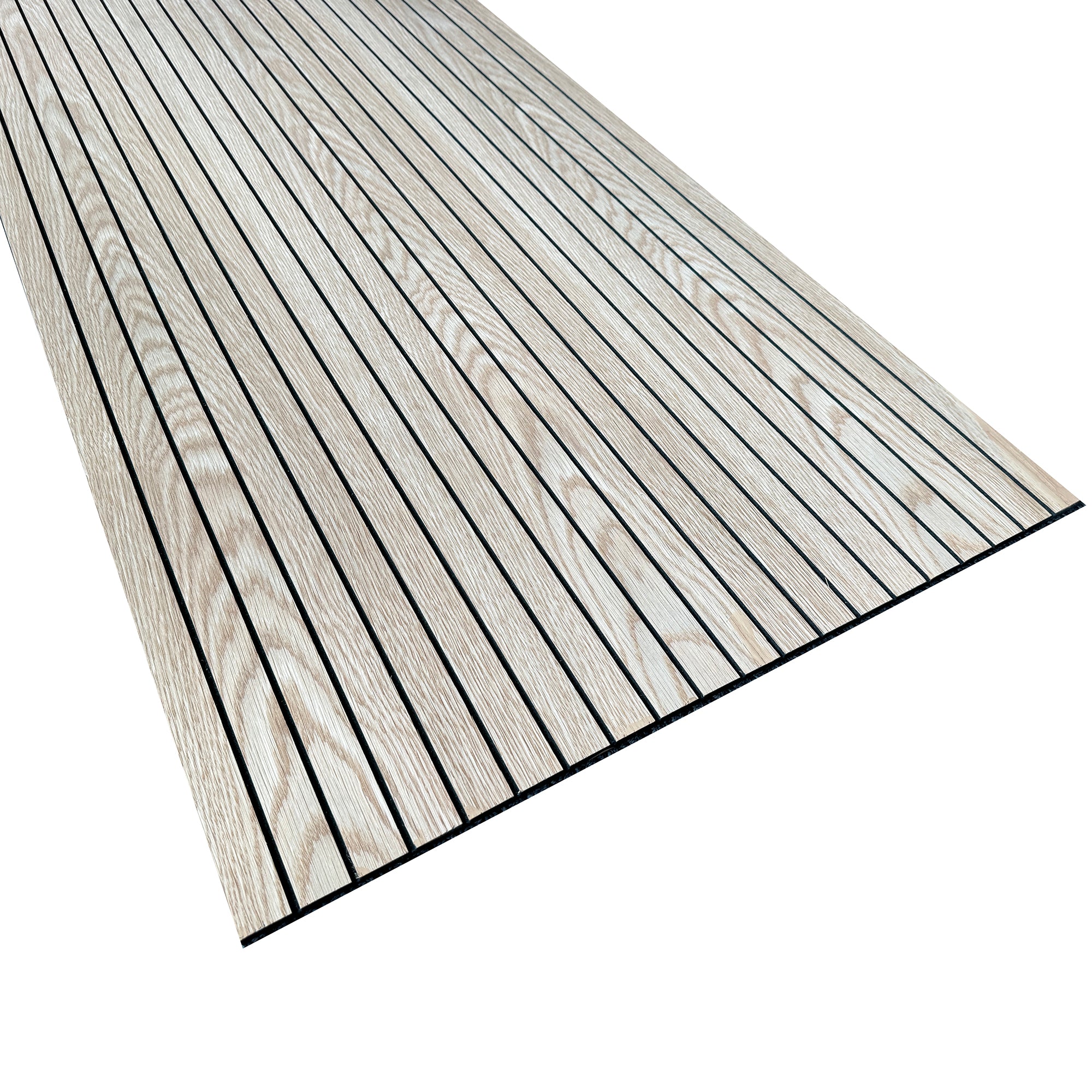 WOODFLEX Flexible Acoustic Wood Slat Wall Panel - Oak Veneer 2700mm x 600mm Slim Design for Home Theater & Office Soundproofing